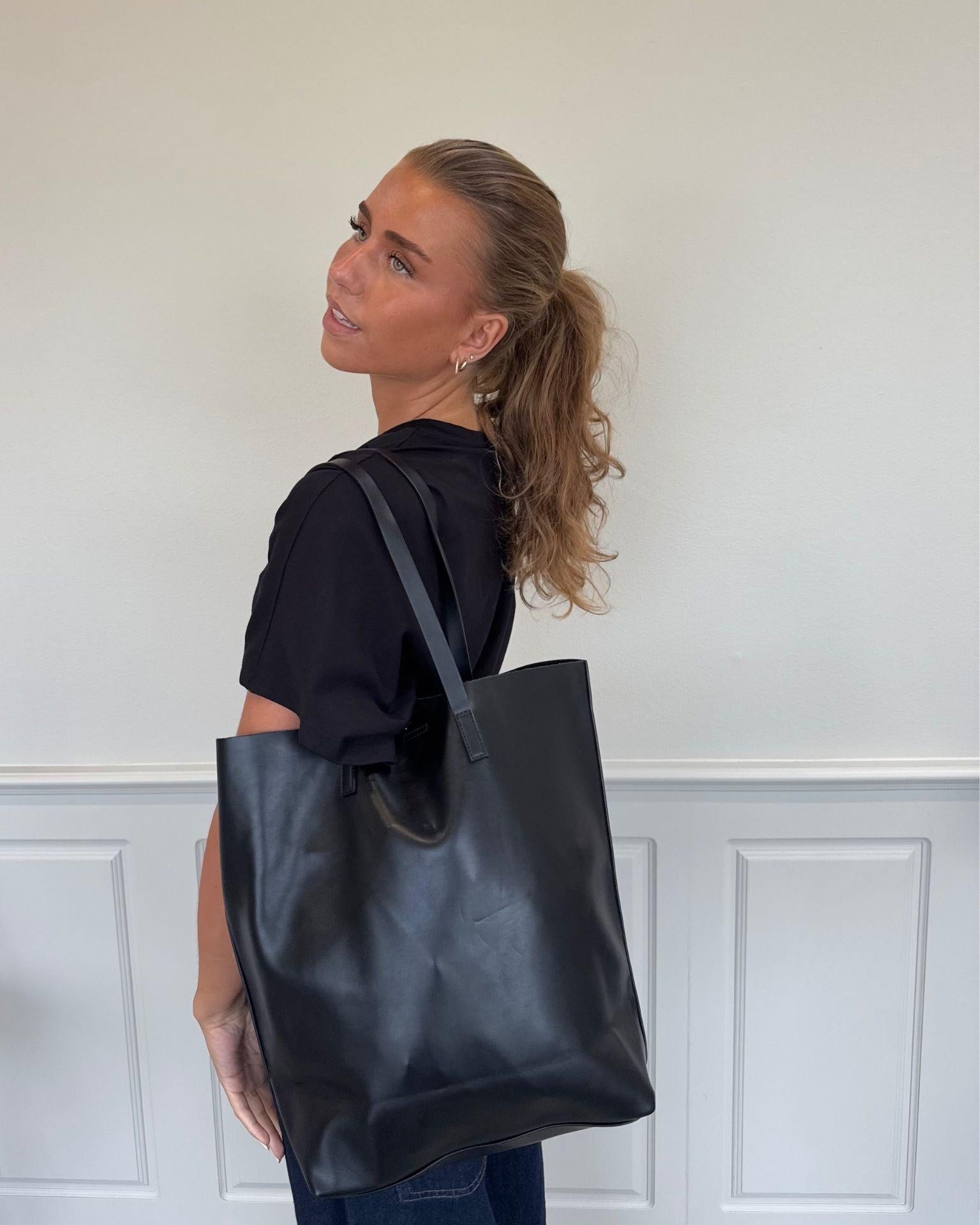 ANILLA SHOPPER BAG - BLACK