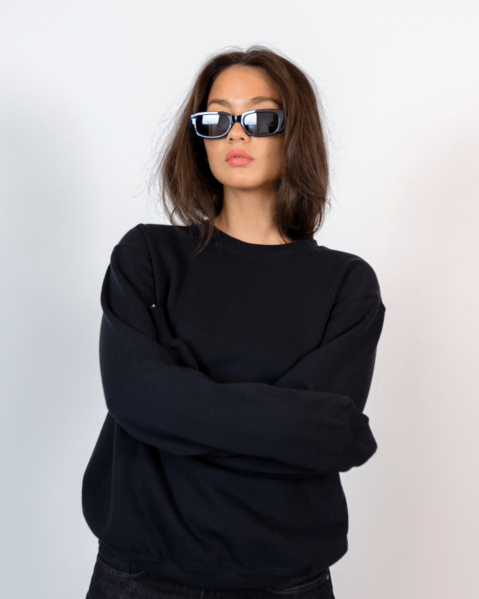 SUPERMODELS SWEAT (back print) - BLACK