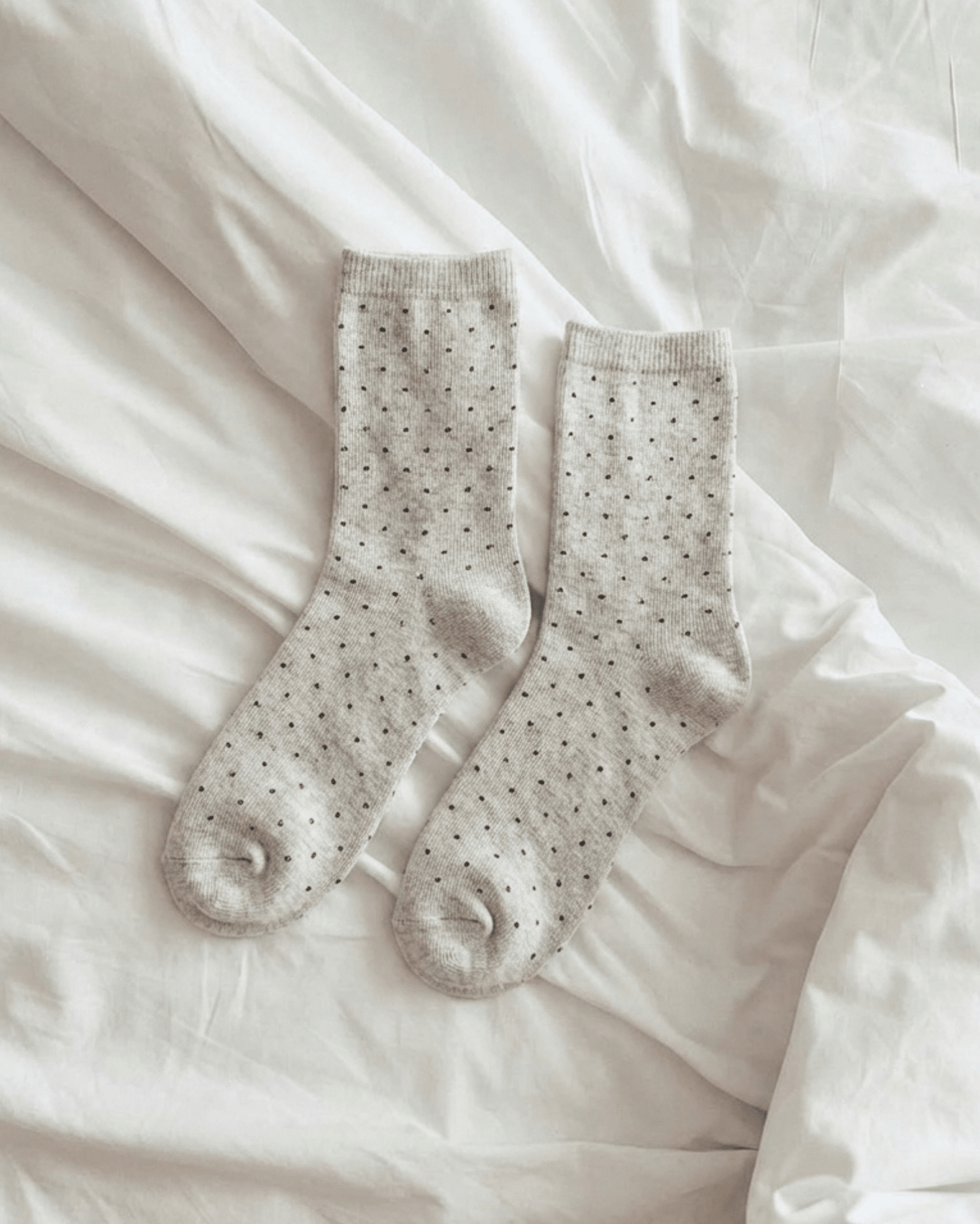 SEBBY GLITTER SOCKS - SILVER LINING DOTS