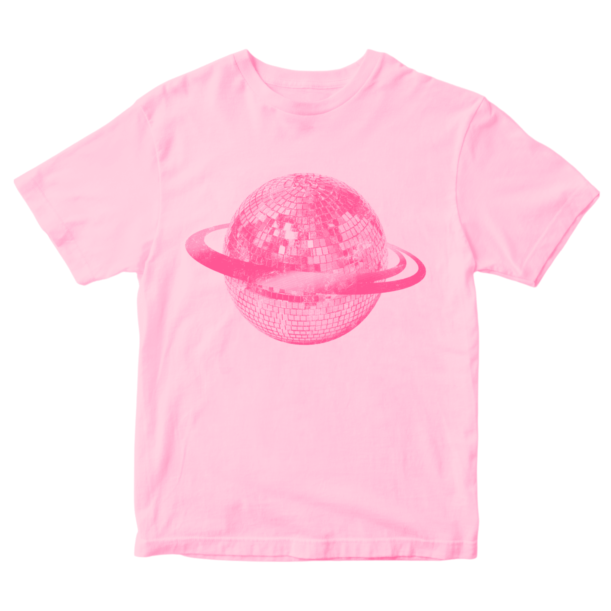 PLANET DISCO (pink), BABY TEE - LIGHT RED