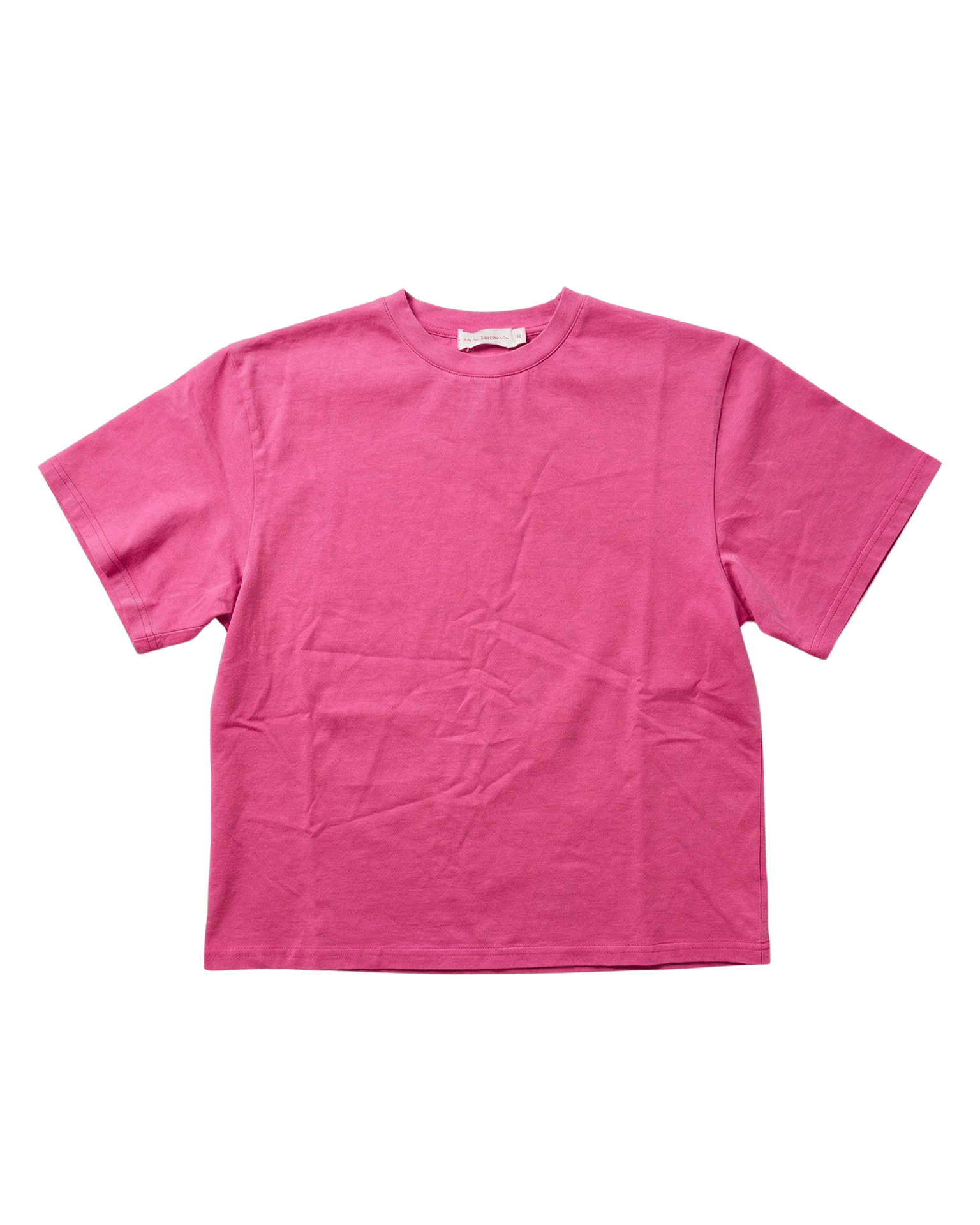 LYKKE WASHED TEE - PINK - fra Dinvintageshop