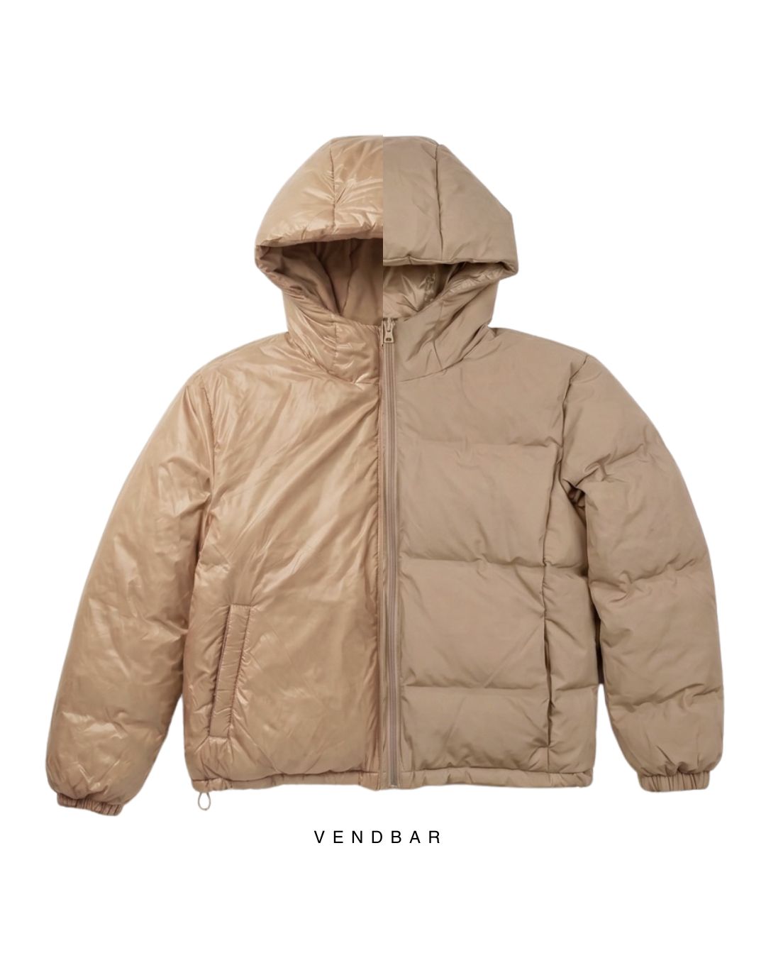 ALMA DOWN JACKET i sand – billede 1