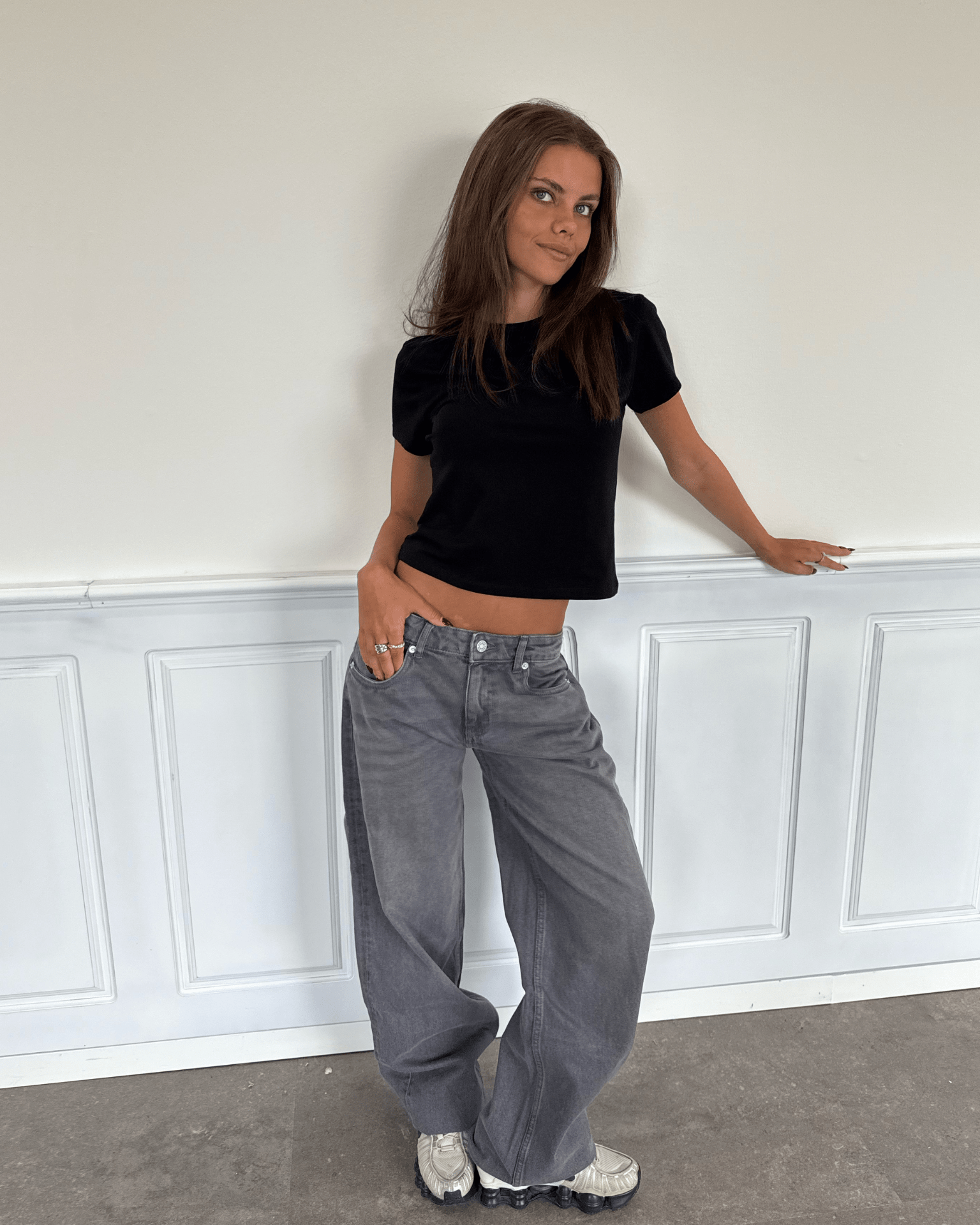 ESTHER JEANS - DARK GREY