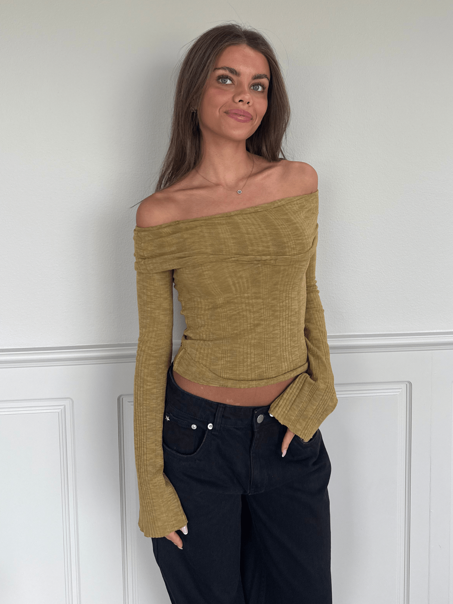 NINA LONG SLEEVE T-SHIRT - WHITE