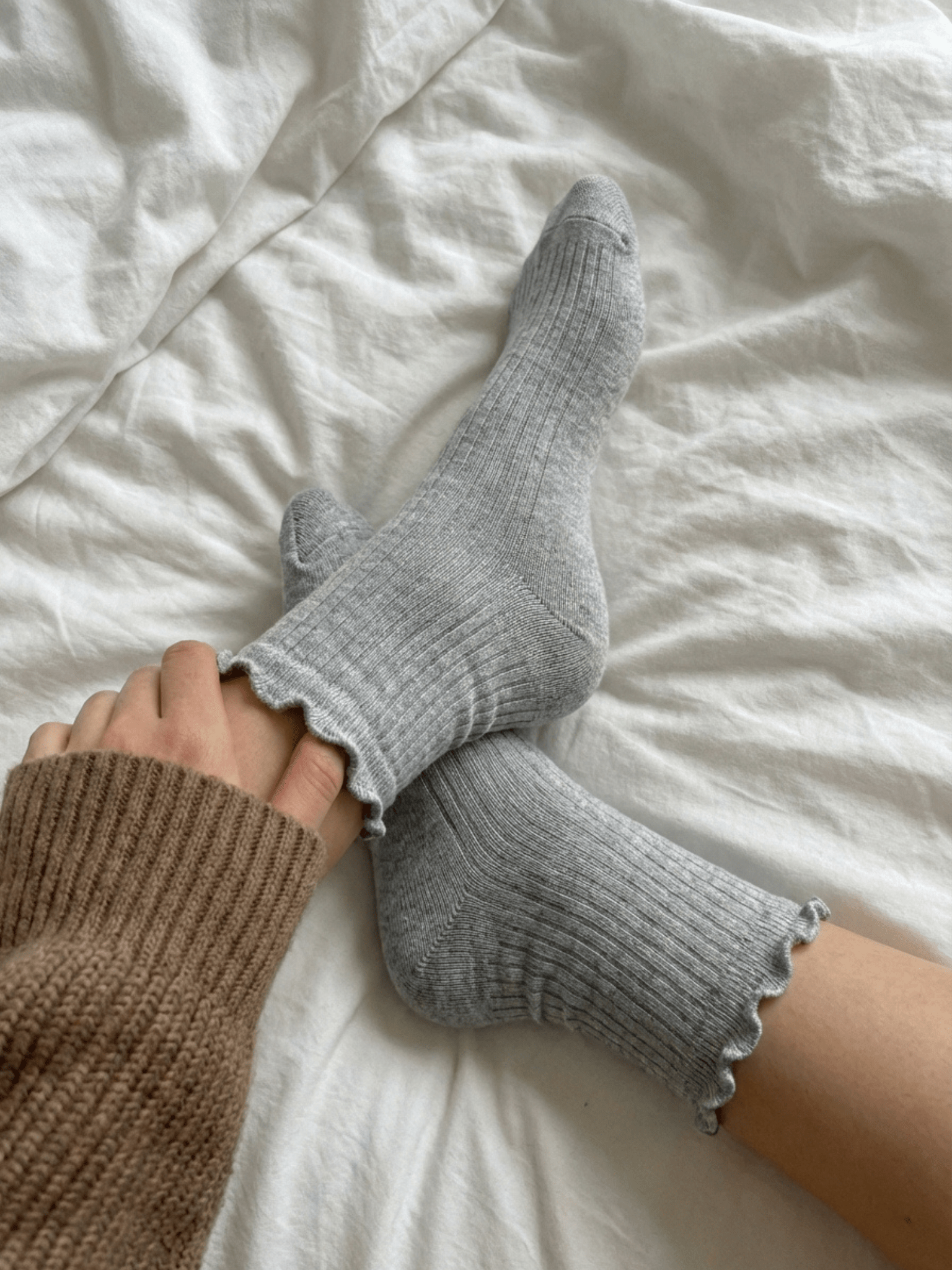 AFIA SOCKS - LIGHT GREY