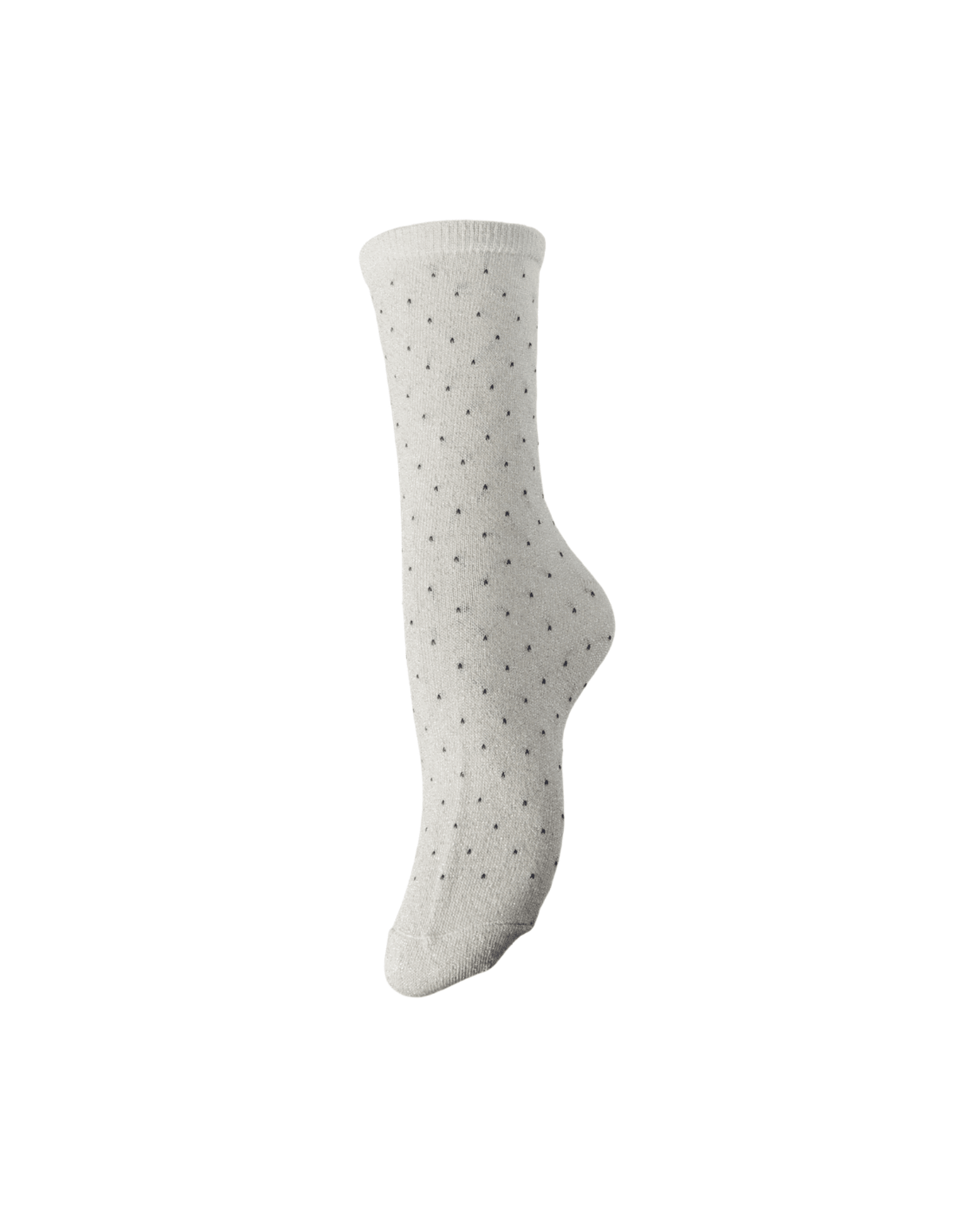 SEBBY GLITTER SOCKS - SILVER LINING DOTS