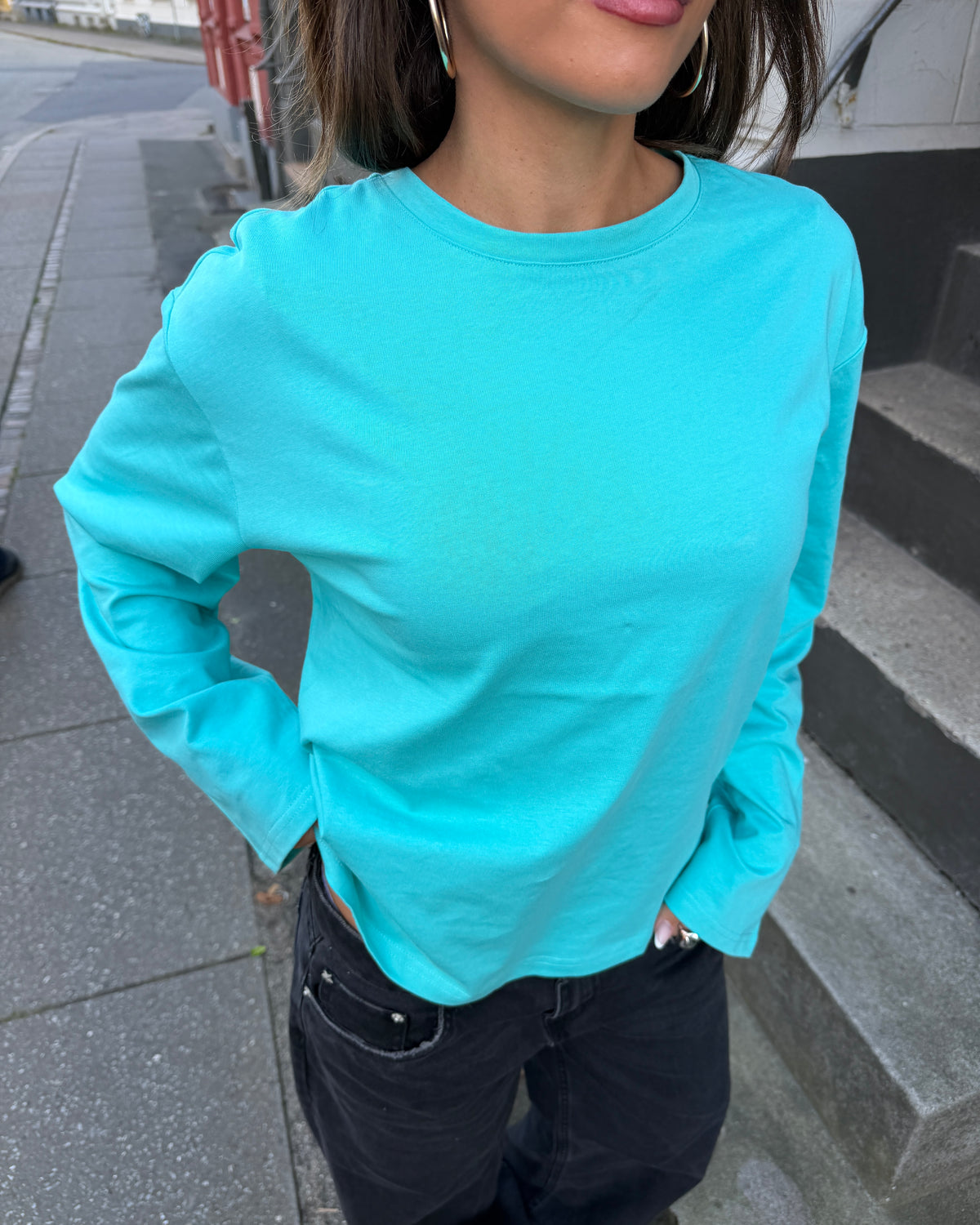 MYNTE TEE - TURQUOISE
