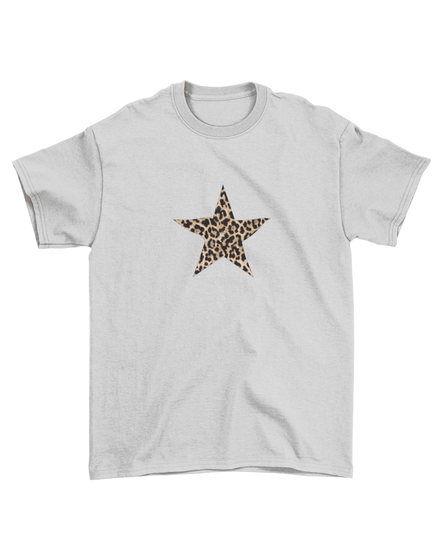BROWN LEOSTAR BABY TEE - GRAY