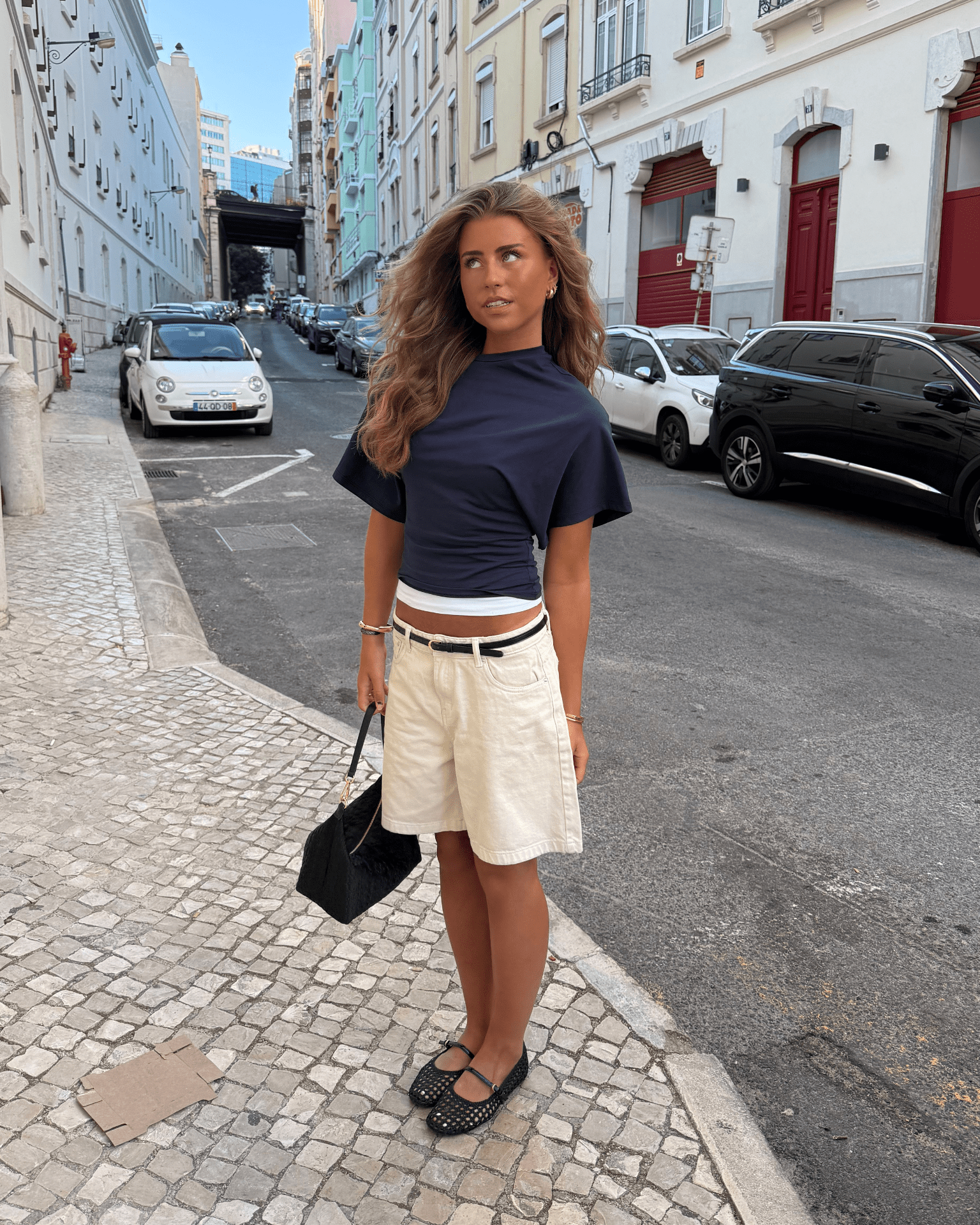 NINA ANGEL TOP - NAVY