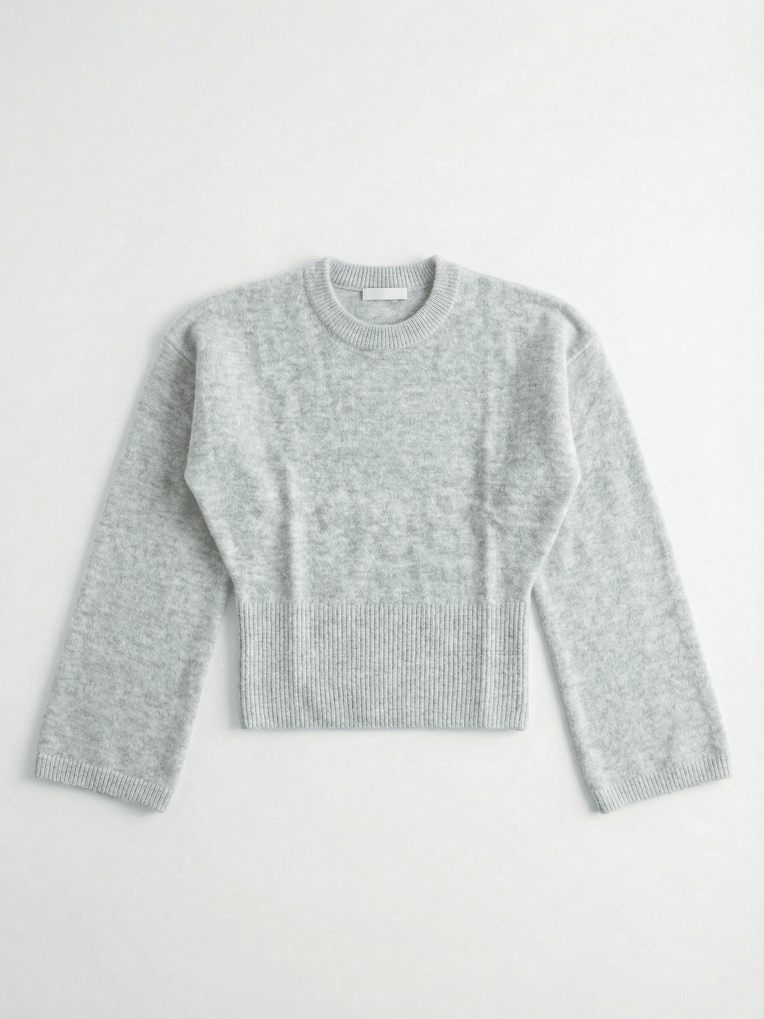 ELLEN ANGEL SLEEVE KNIT - LT GREY