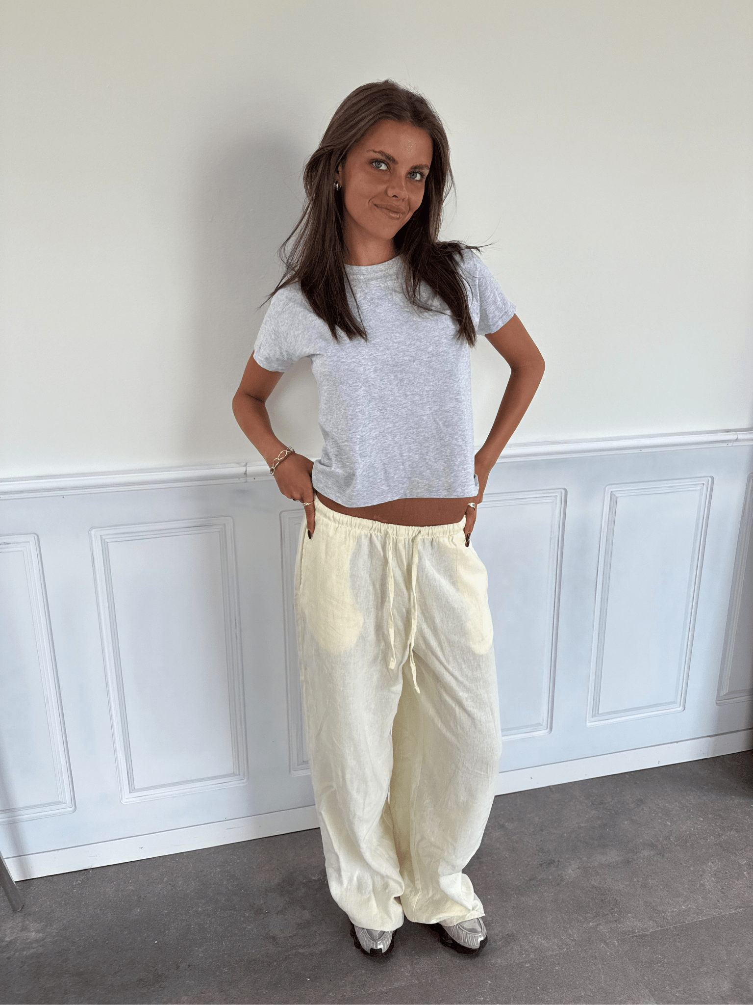 FLORA LINEN PANTS - BUTTER YELLOW