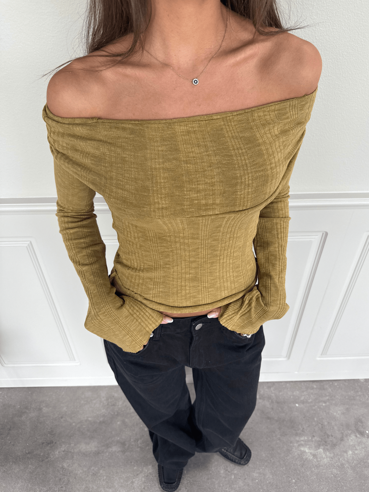 NINA LONG SLEEVE T-SHIRT - WHITE