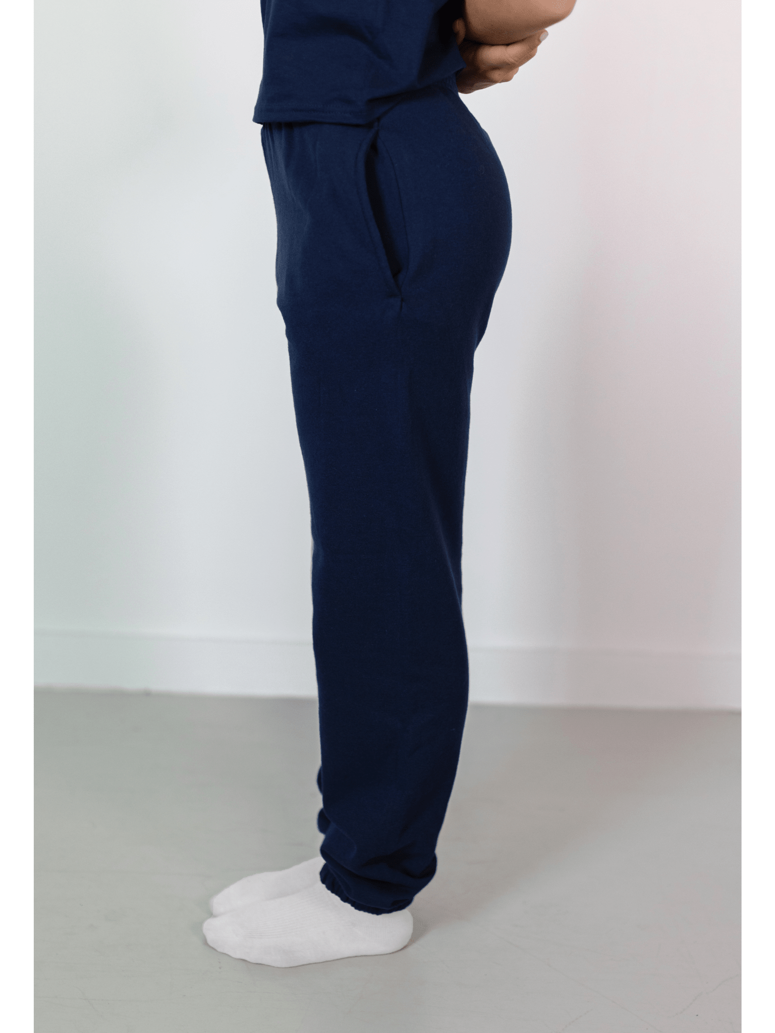 FRUIT SWEATPANTS W/ ELA - NAVY