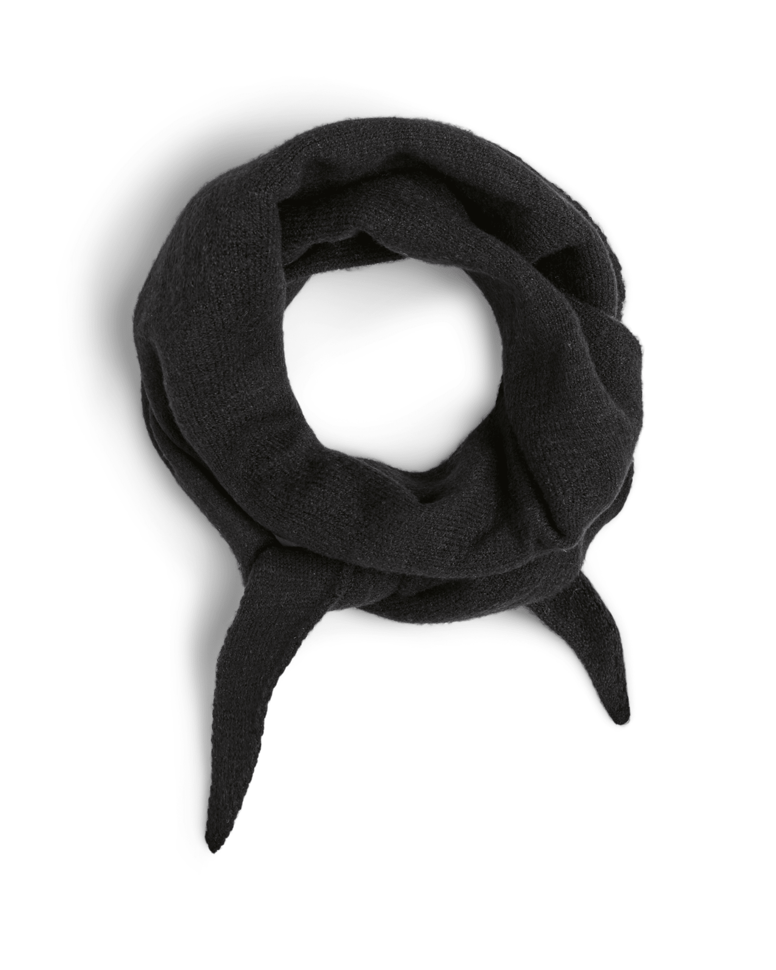 KOMMA TRIANGLE SCARF - BLACK