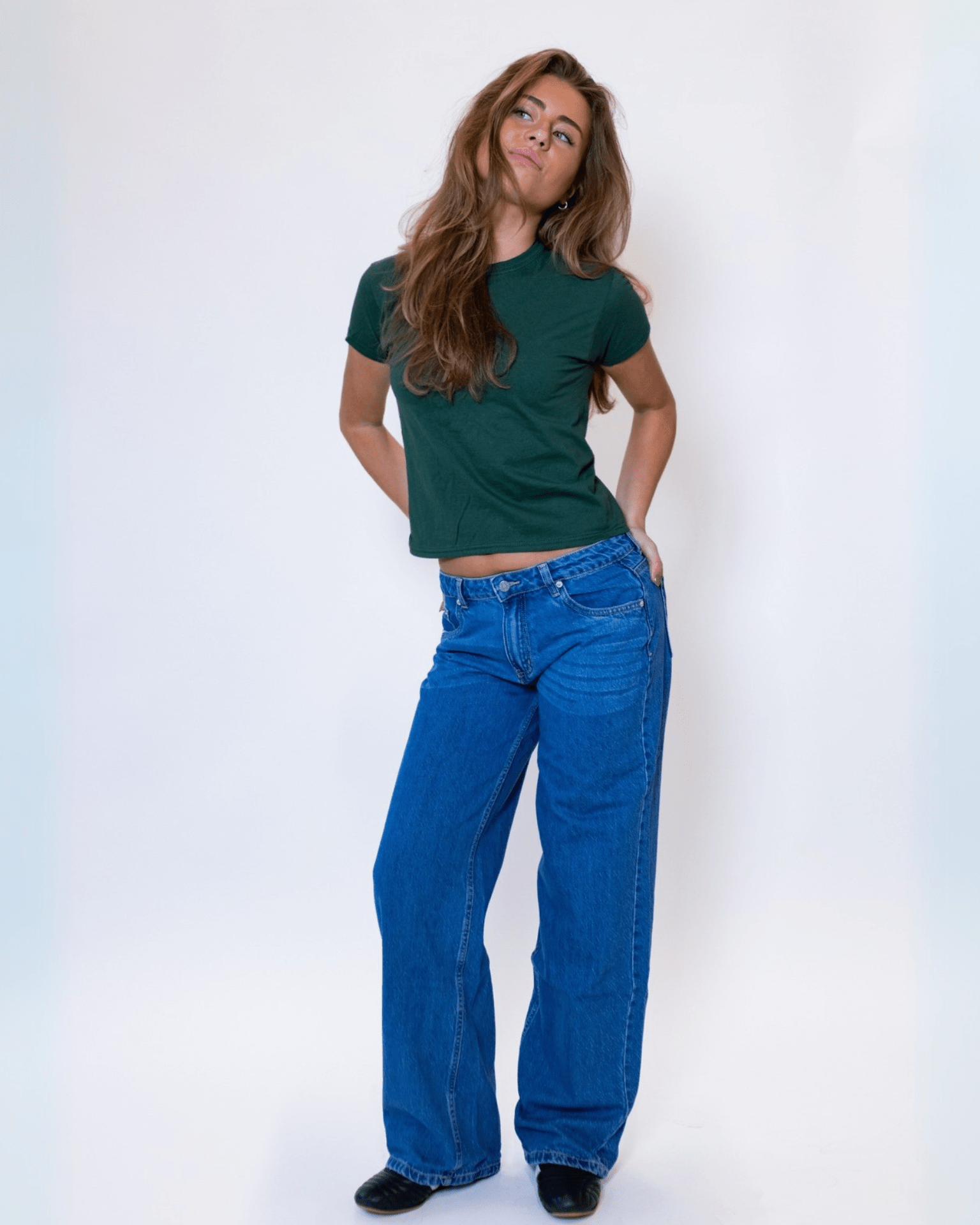ESTHER JEANS - MID BLUE