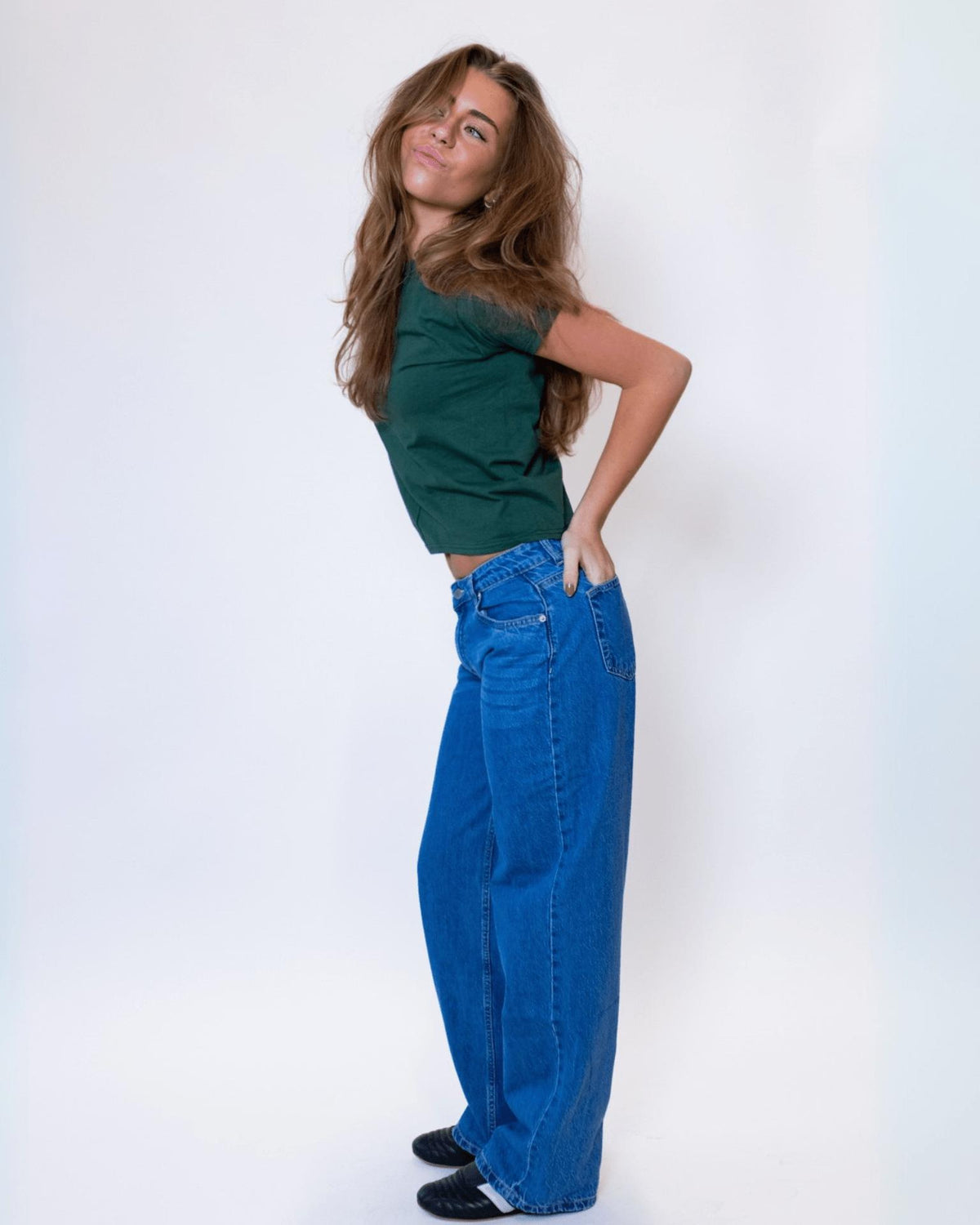 ESTHER JEANS - MID BLUE - Dinvintageshop