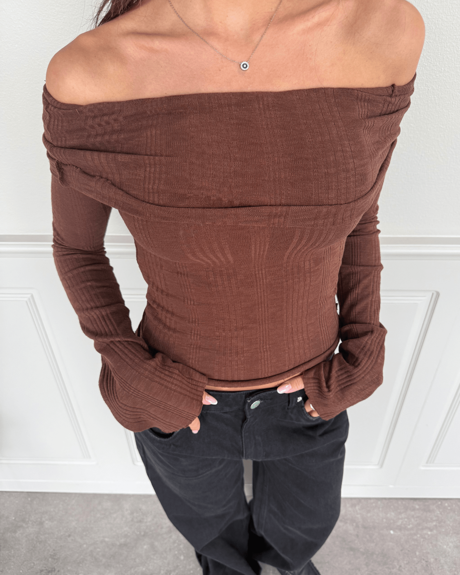NINA LONG SLEEVE T-SHIRT - WHITE