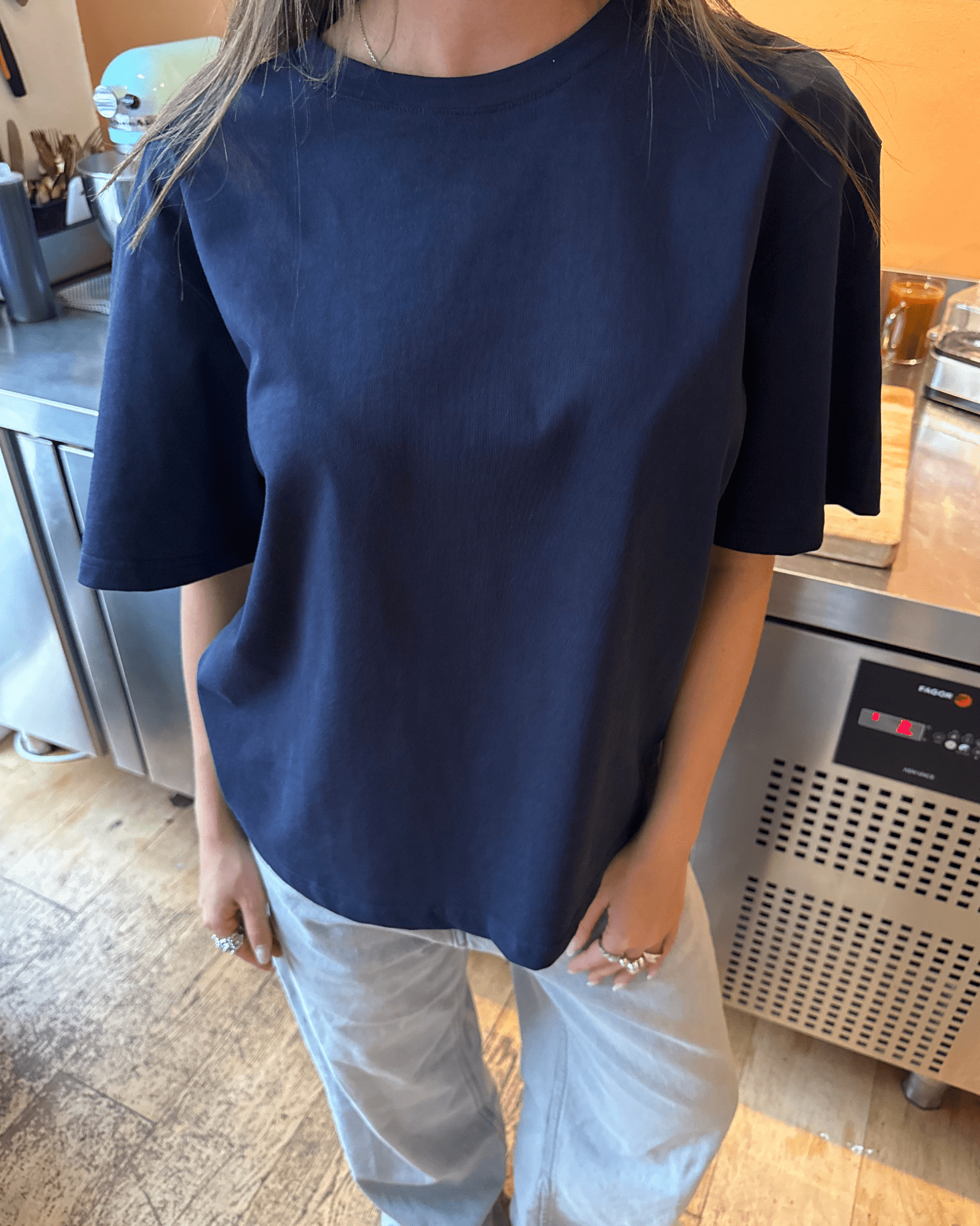 LUCKY TEE - NAVY