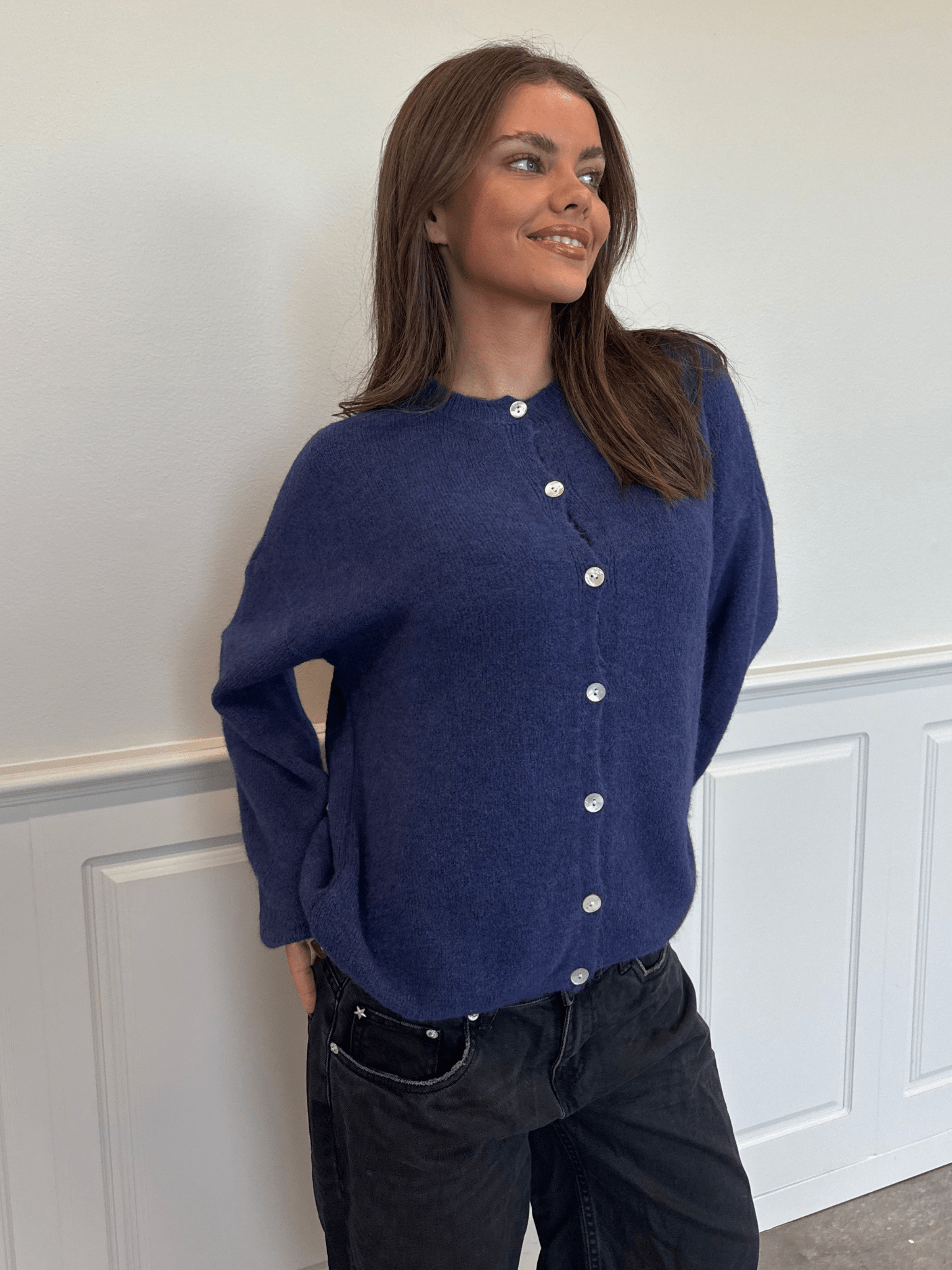 MOLLI CARDIGAN - NAVY