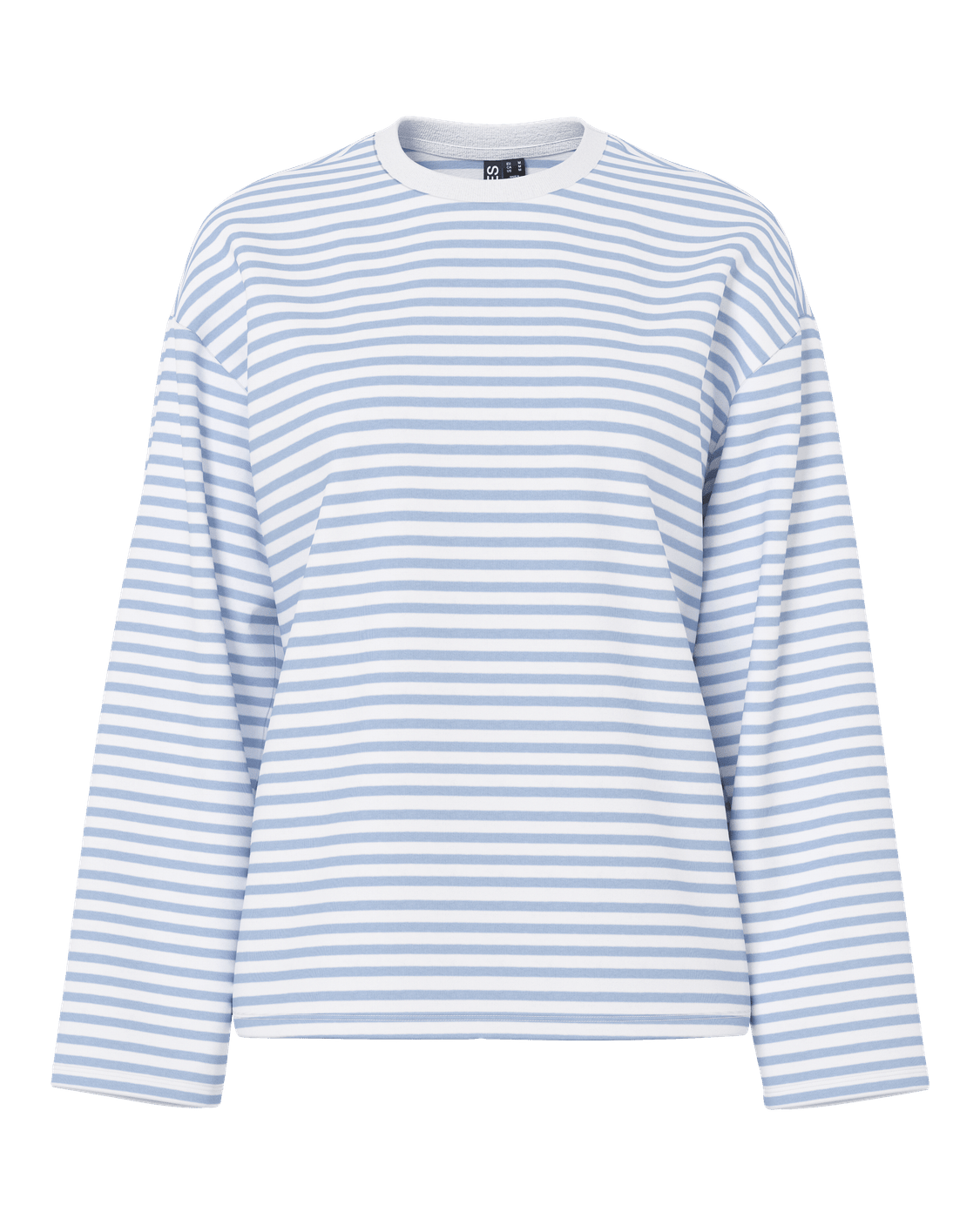 SADIE STRIPE TEE LS - CLOUD DANCER / CASHMERE BLUE