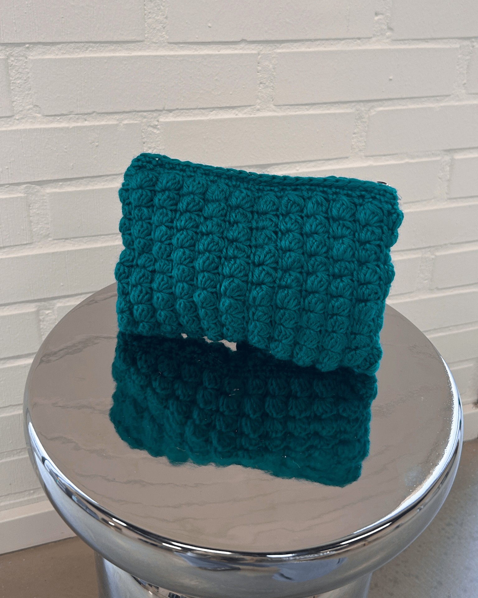 CROCHET CLUTCH - GREEN