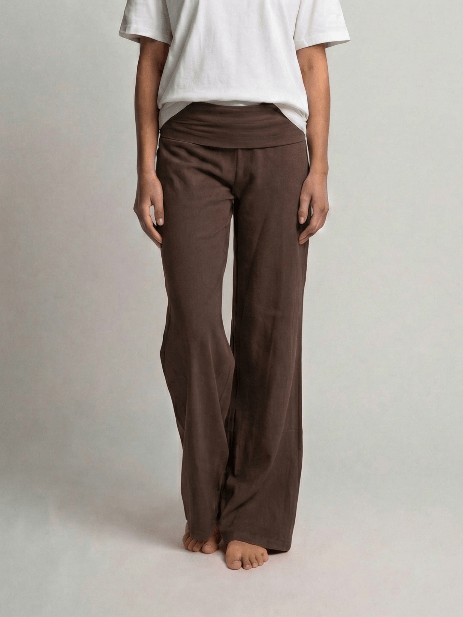 SASHA PANT - DARK BROWN - fra Dinvintageshop