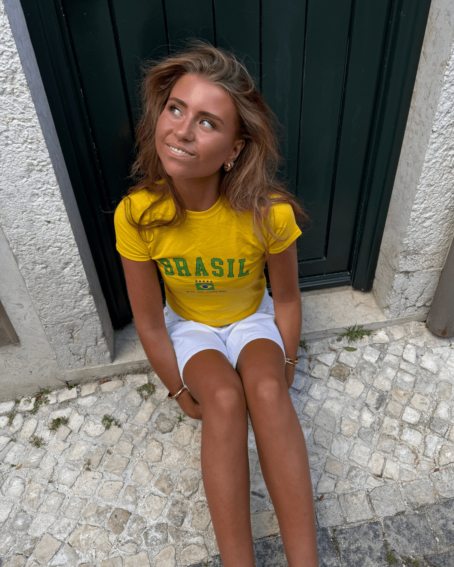BRAZIL, BABY TEE - YELLOW