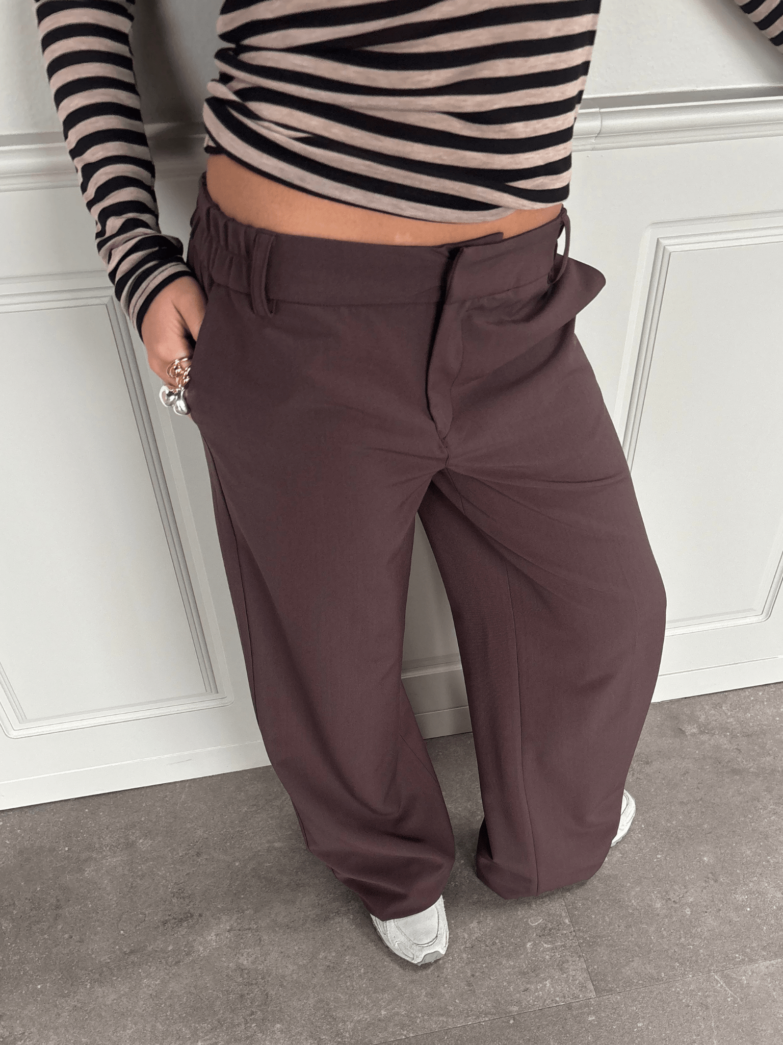 BELLA SUIT PANT (NEW) - BROWN