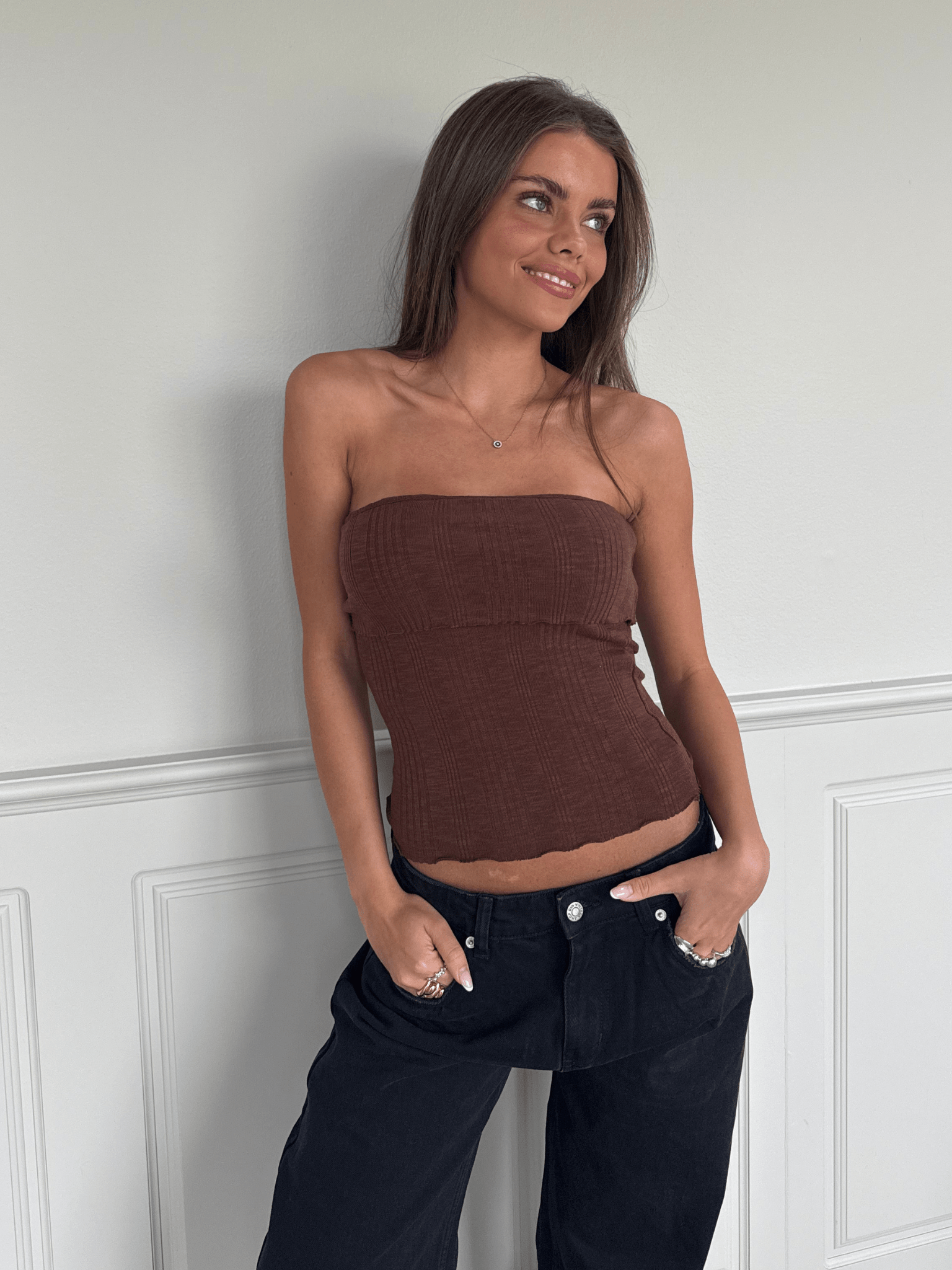 NINA LONG SLEEVE T-SHIRT - WHITE