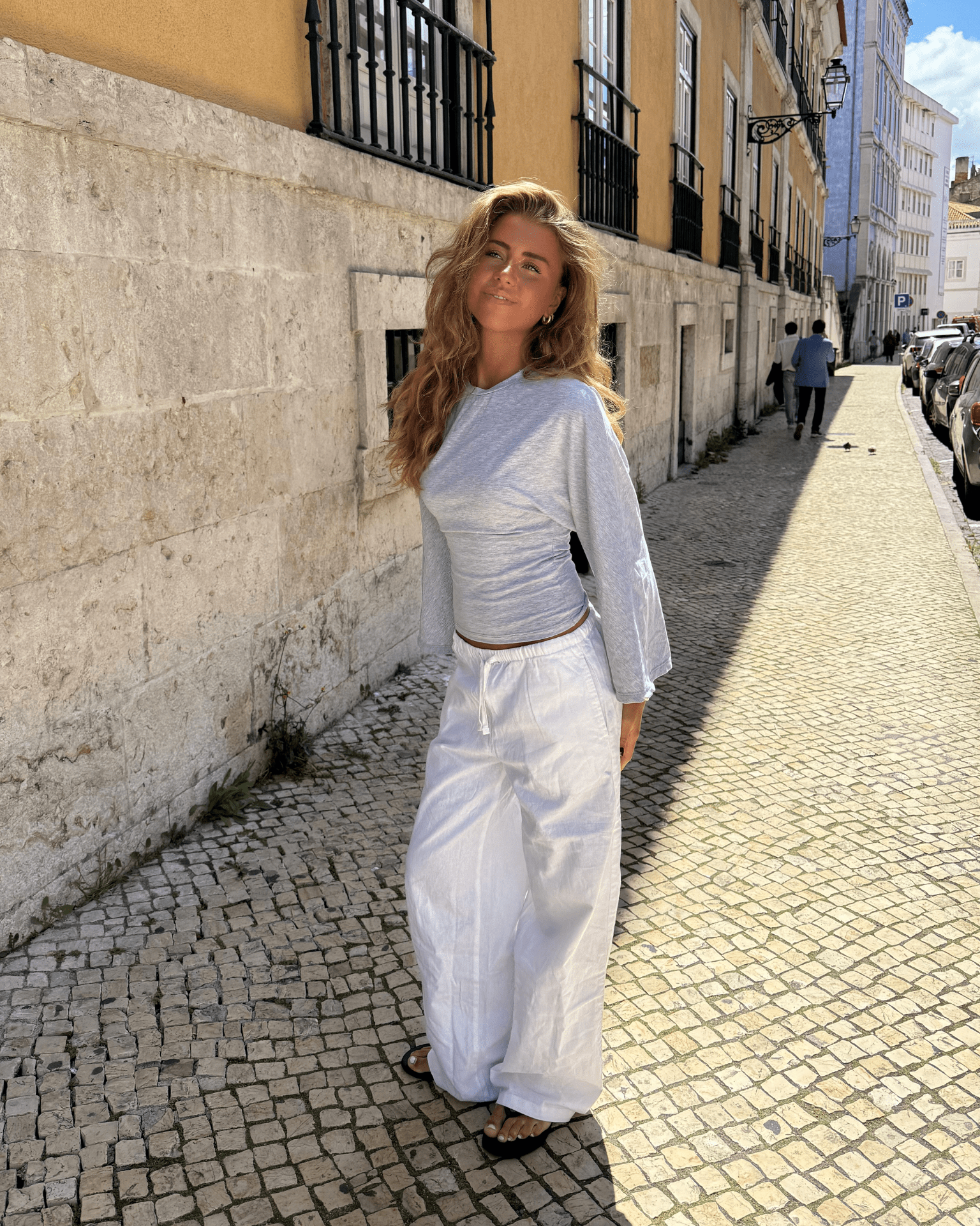 NALA ANGEL TOP - LIGHT GREY