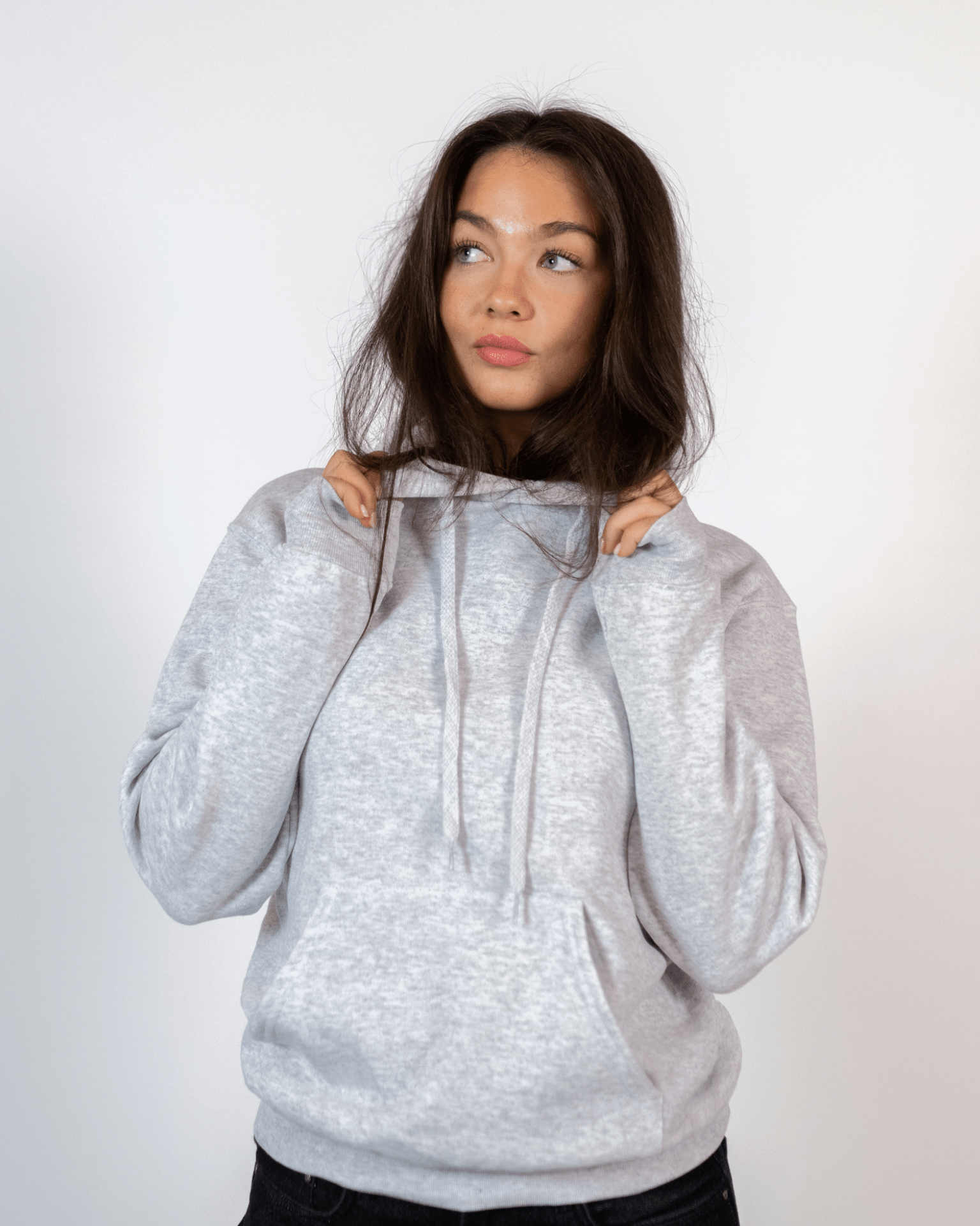 SUPERMODEL'S HOODIE (back print) - GRAY