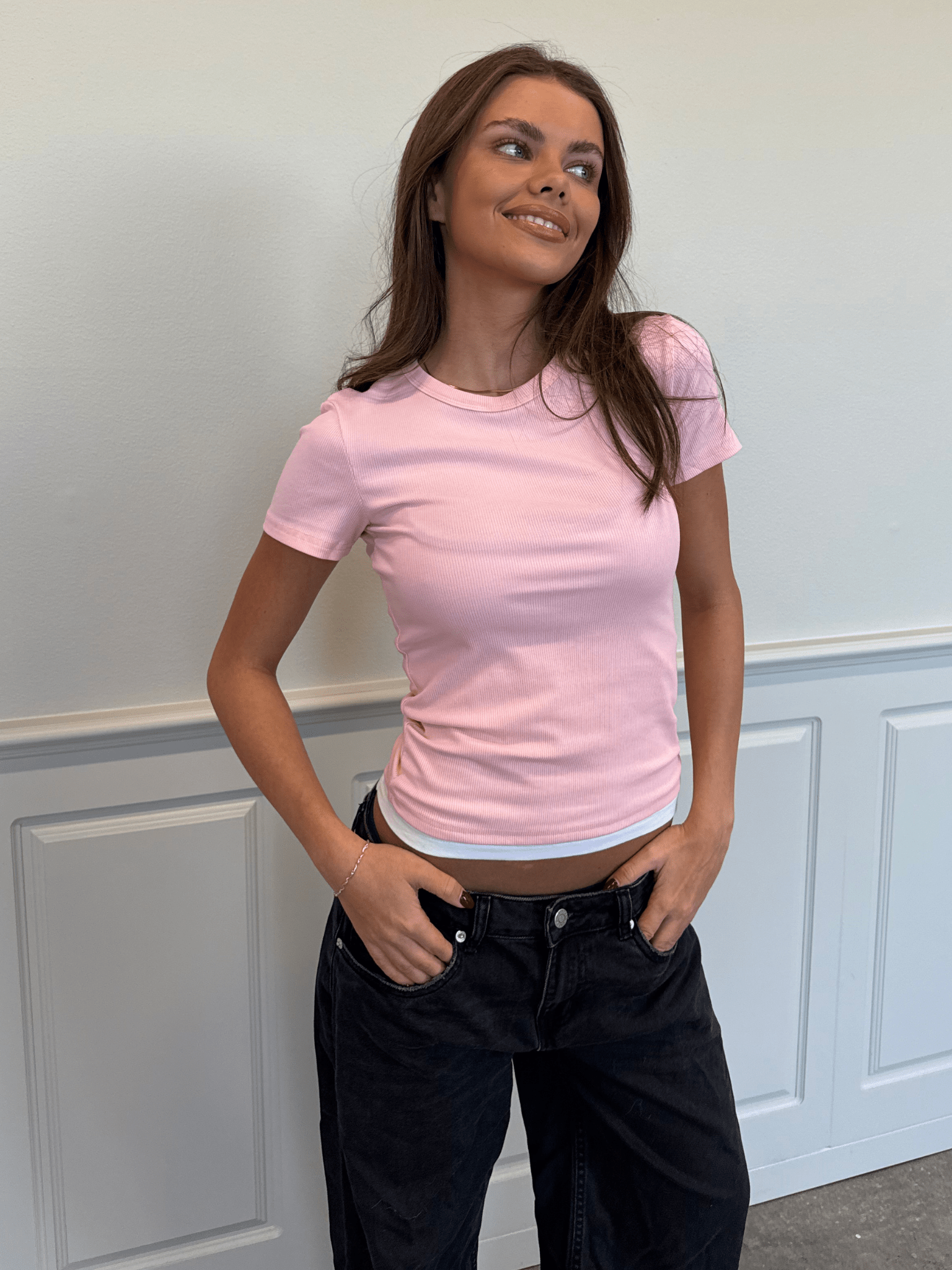 THILDE T-SHIRT - LT PINK