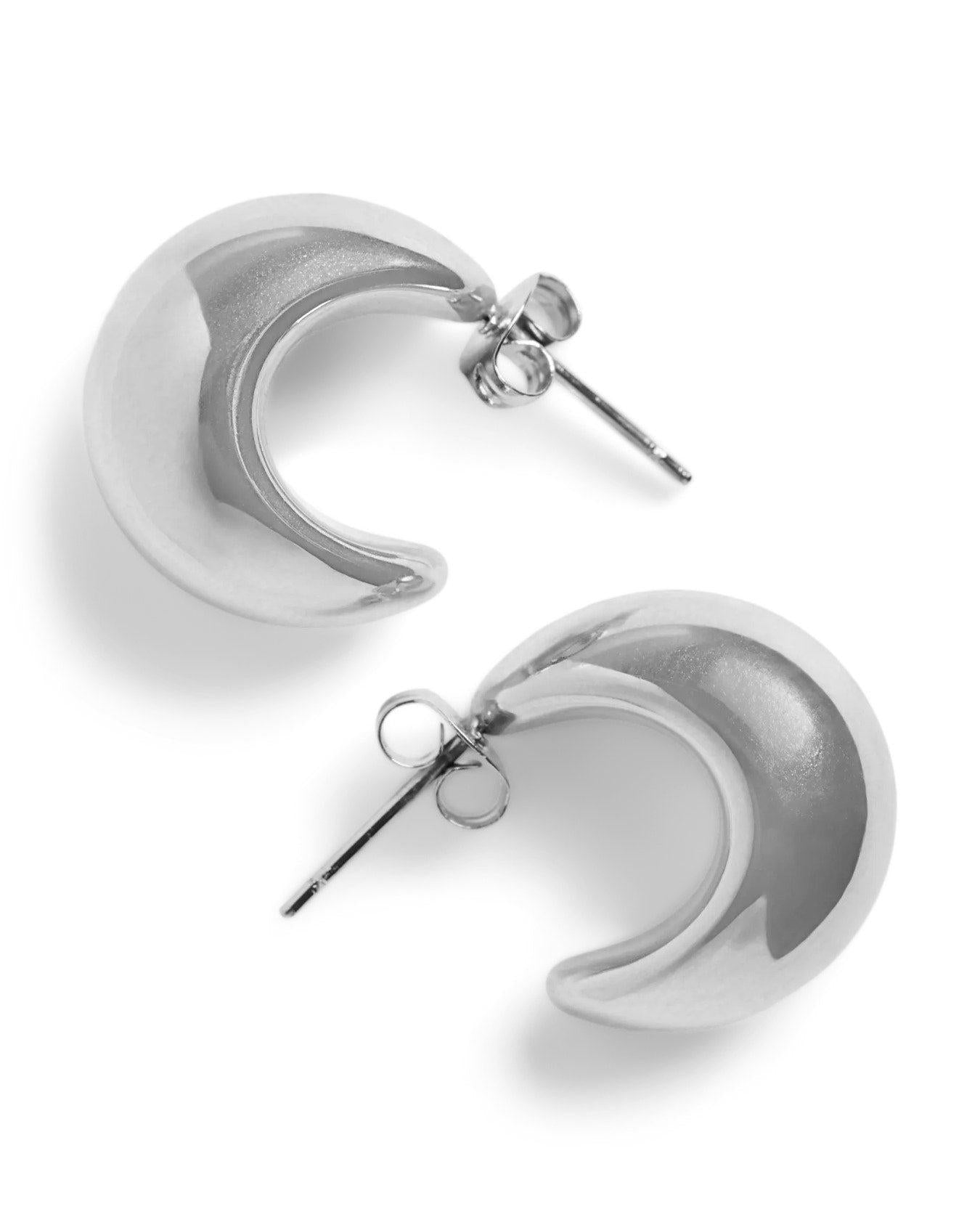 DEVIA EARRINGS (waterproof) - SILVER COLOR
