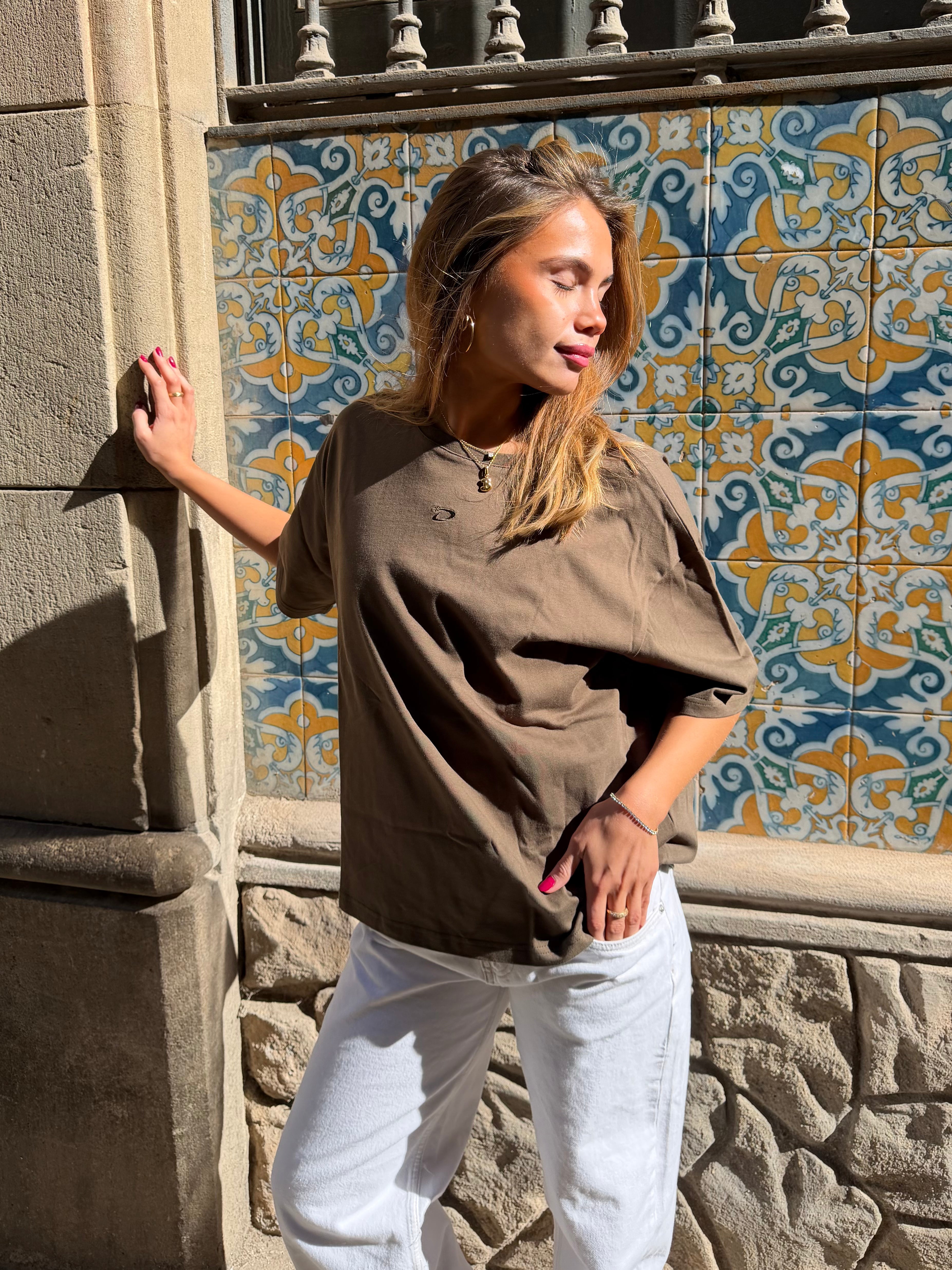 SARA SATIN LACE TOP - CREME