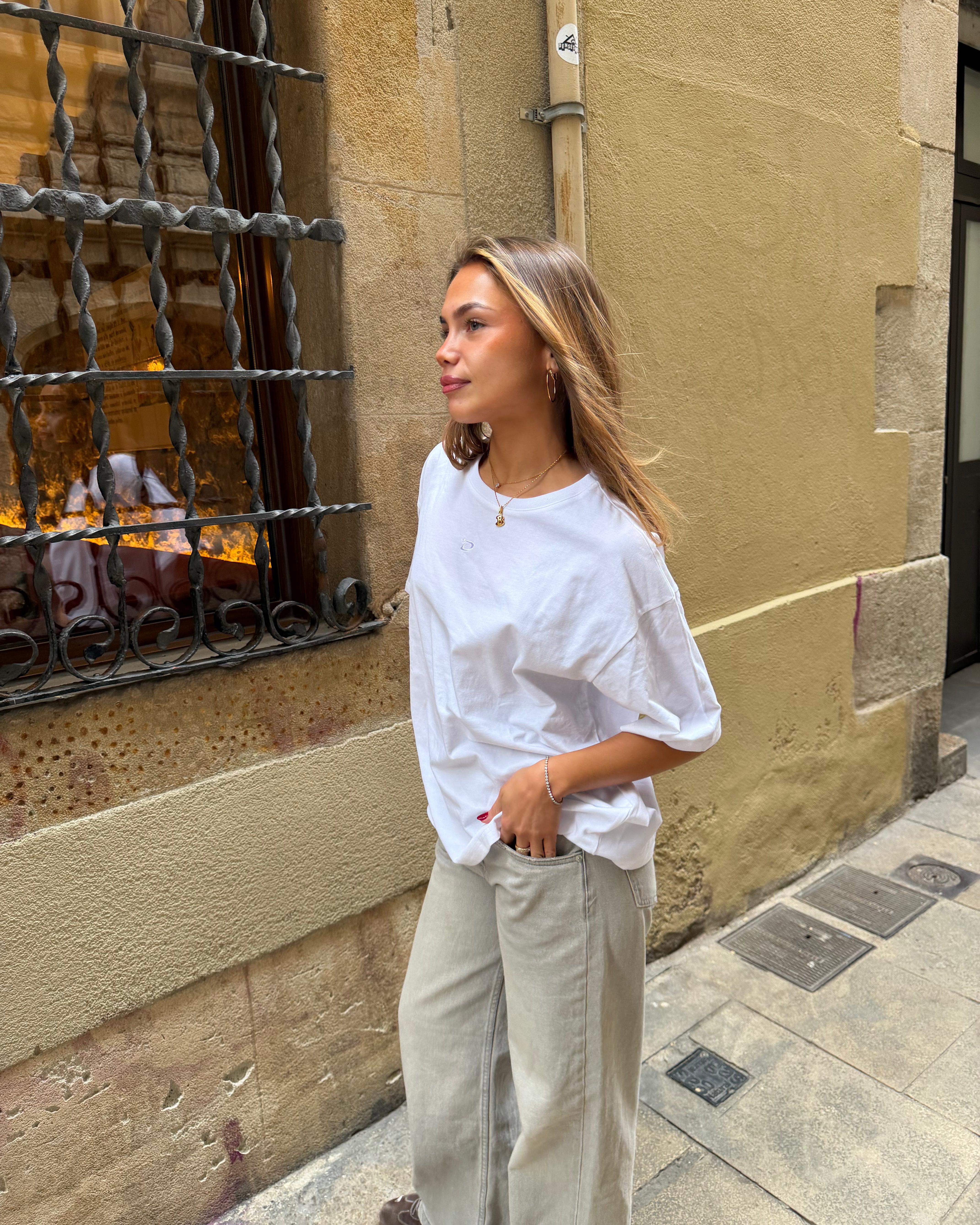 SARA SATIN LACE TOP - CREME