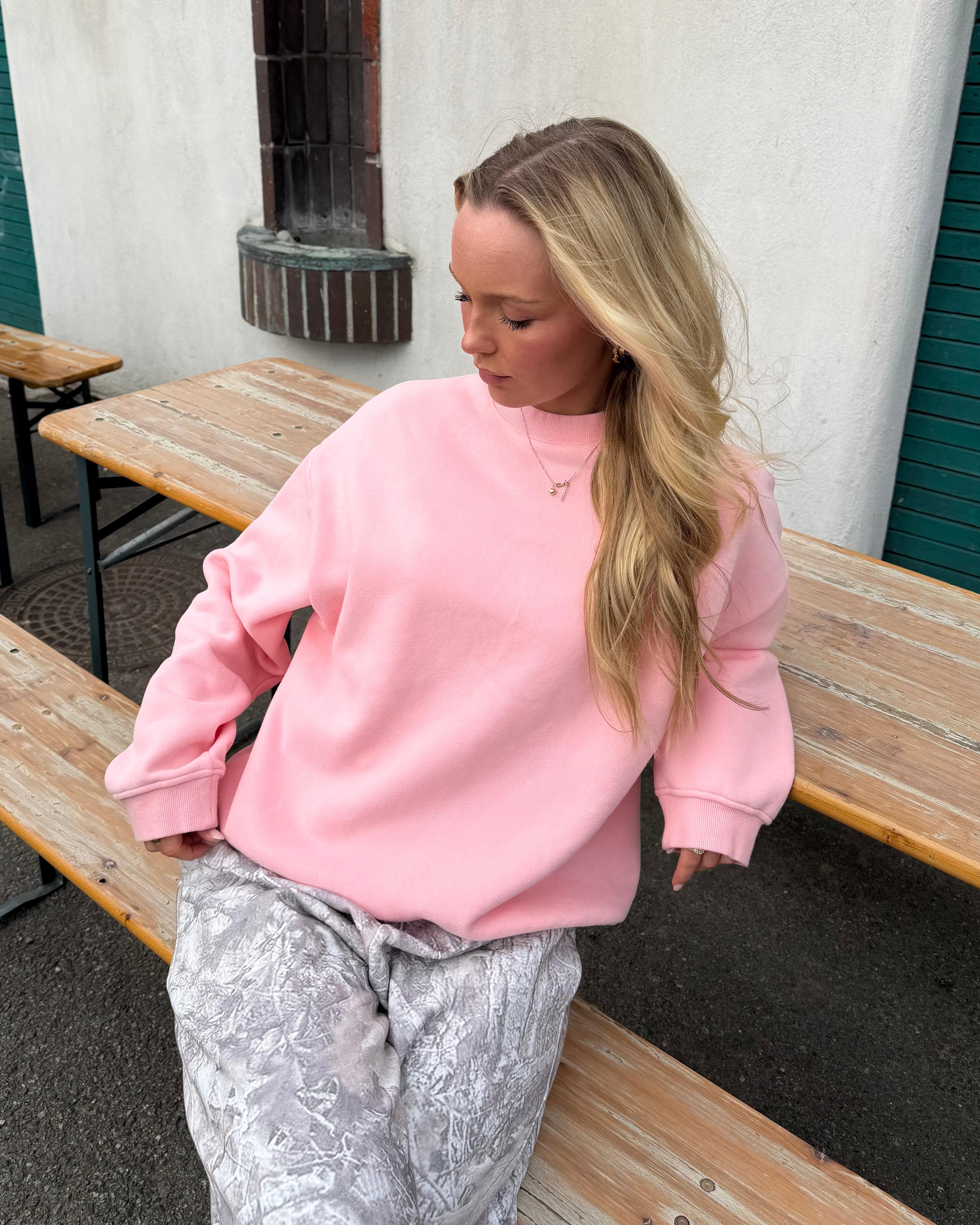 OVERSIZED SWEATSHIRT - LIGHT PINK