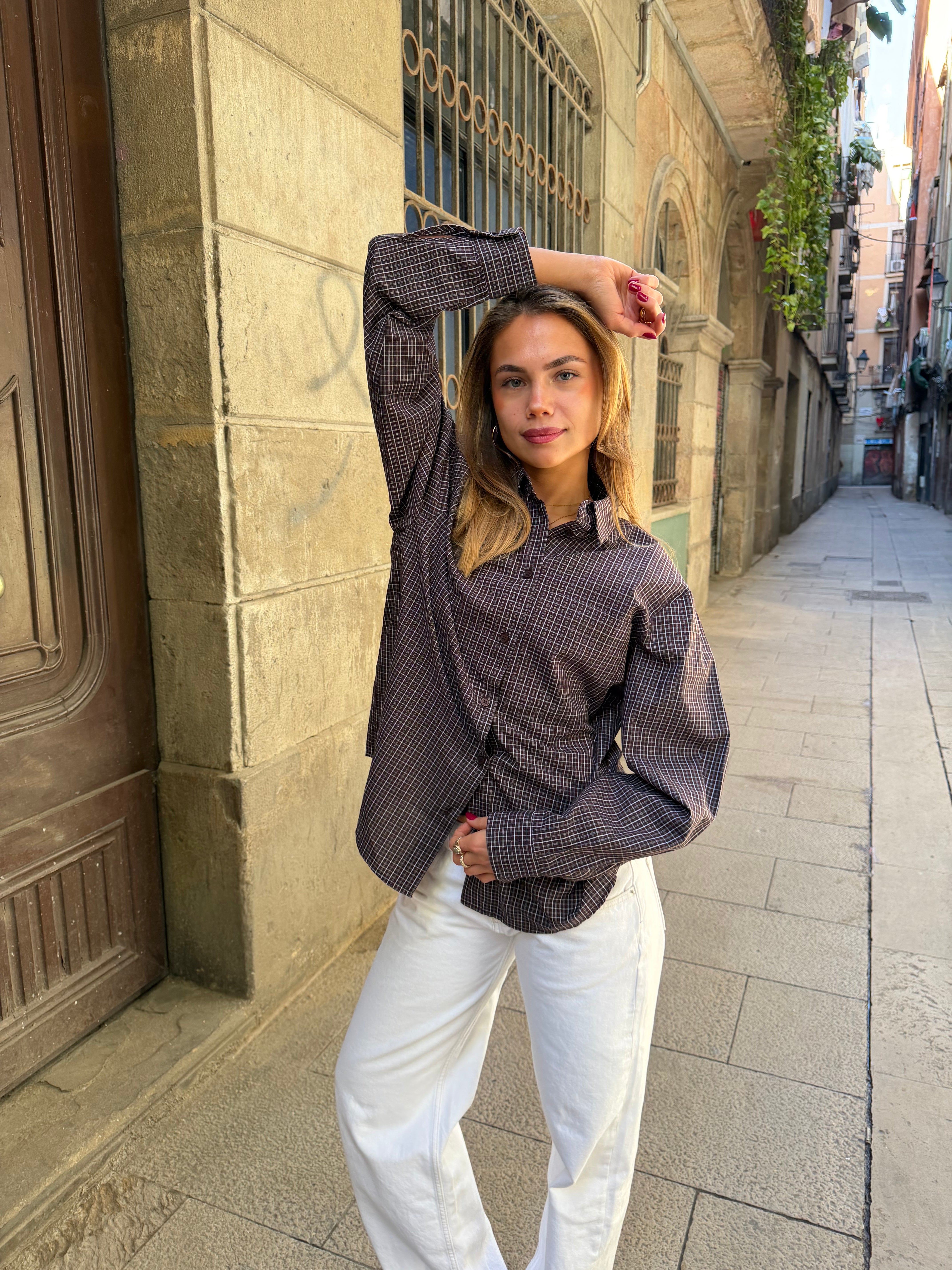 AVA STRING SHIRT - LIGHT BLUE