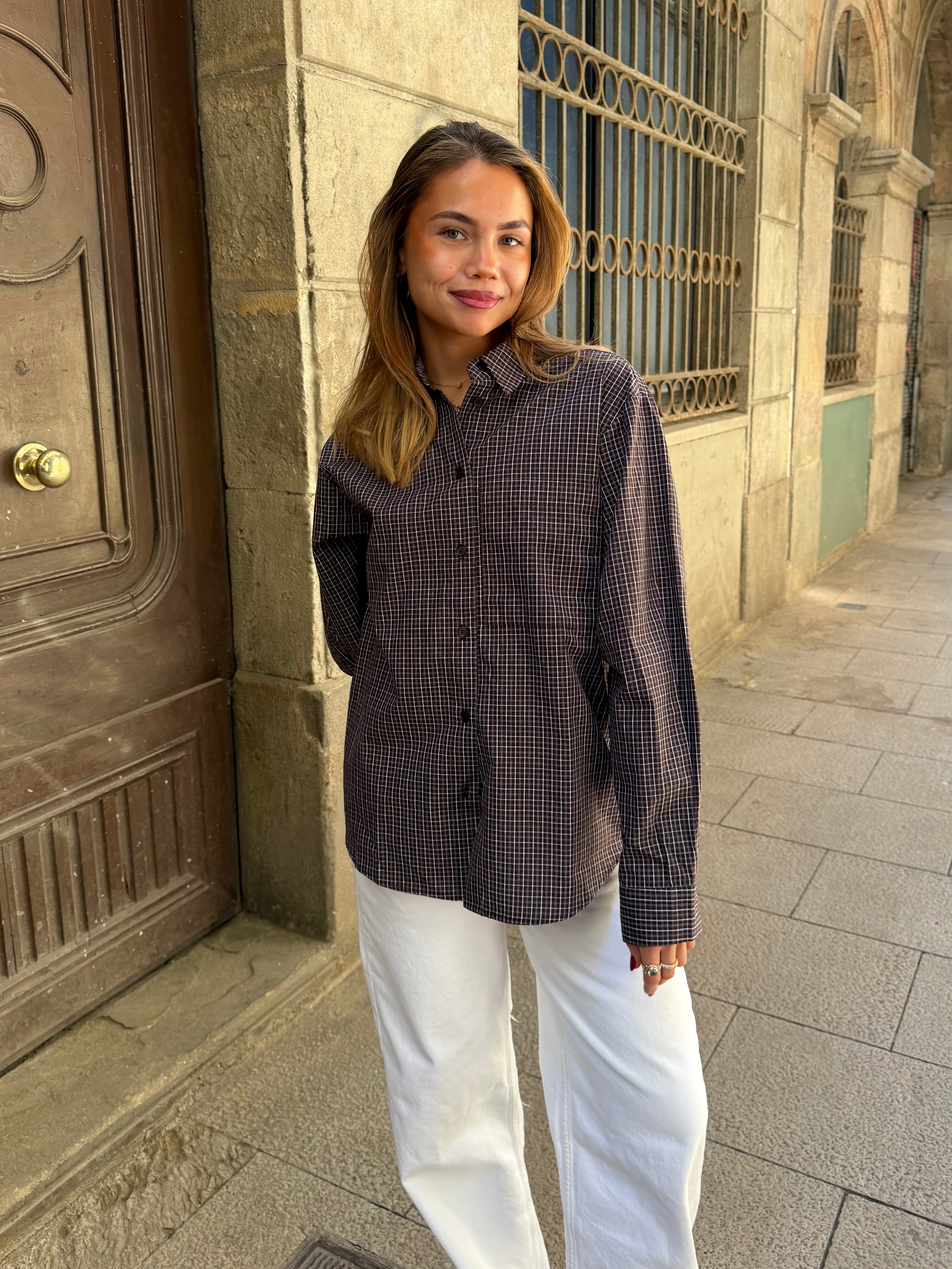 AVA STRING SHIRT - LIGHT BLUE