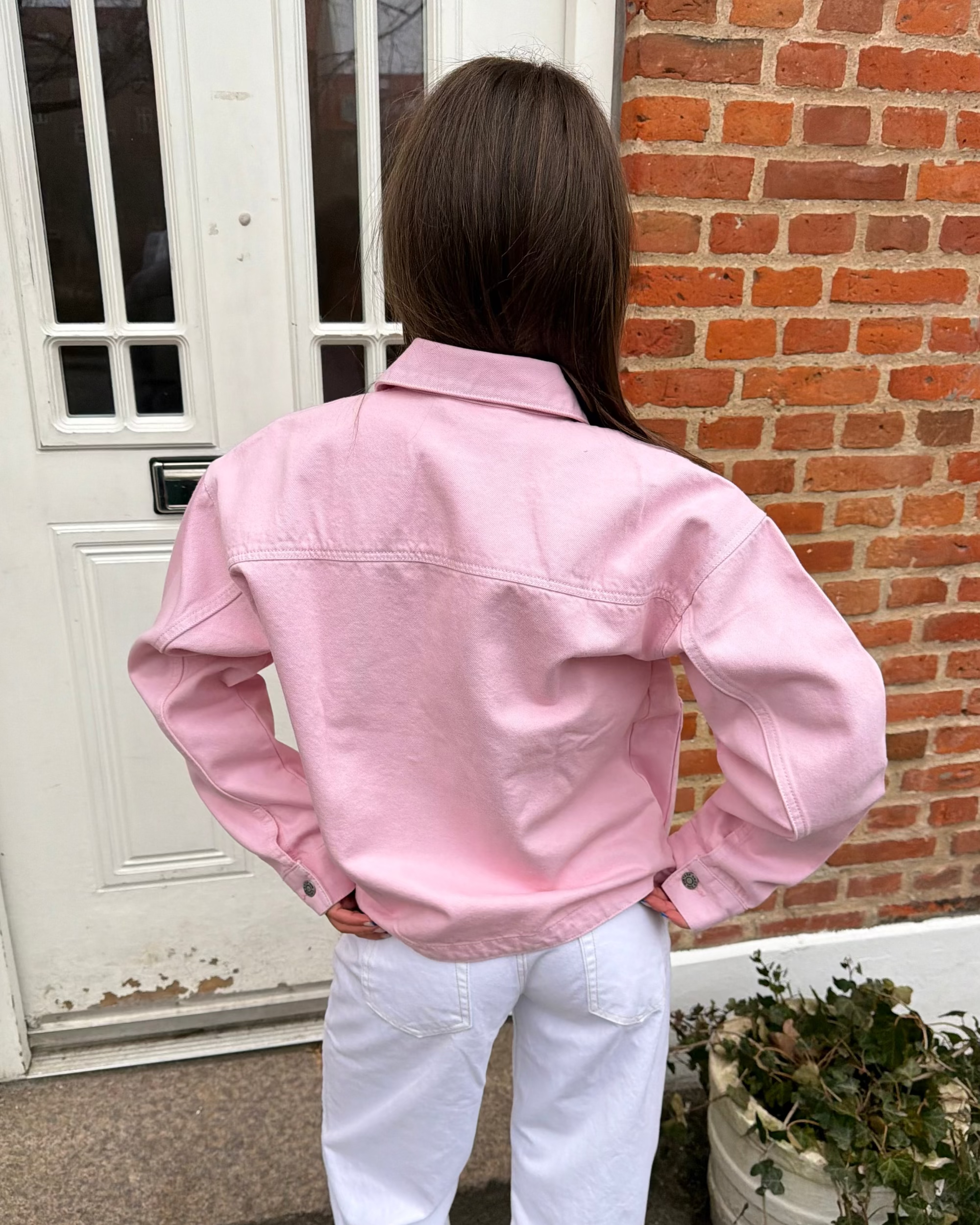 SIA DENIM JACKET - LIGHT PINK