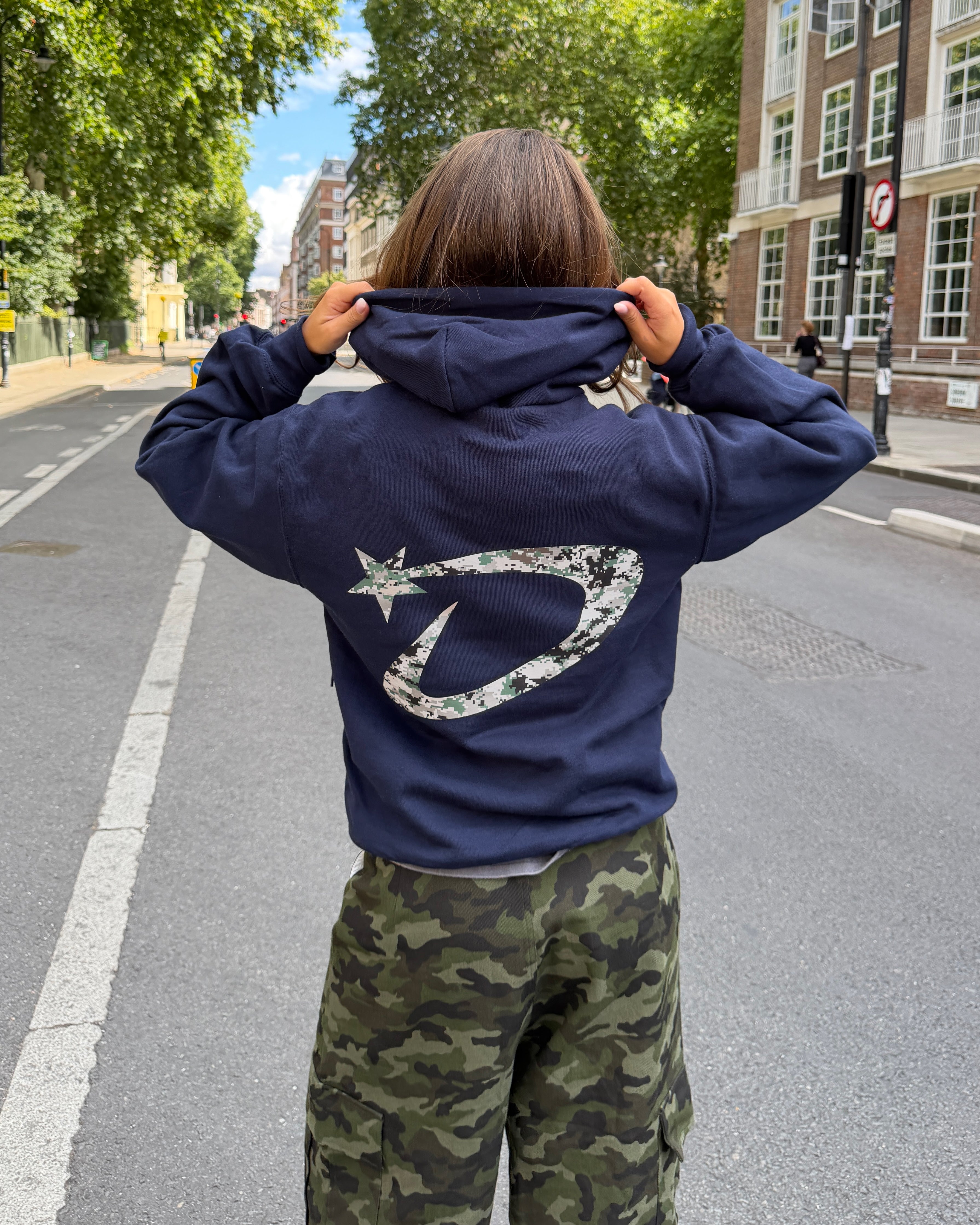 DANA HOODIE (back print) - NAVY