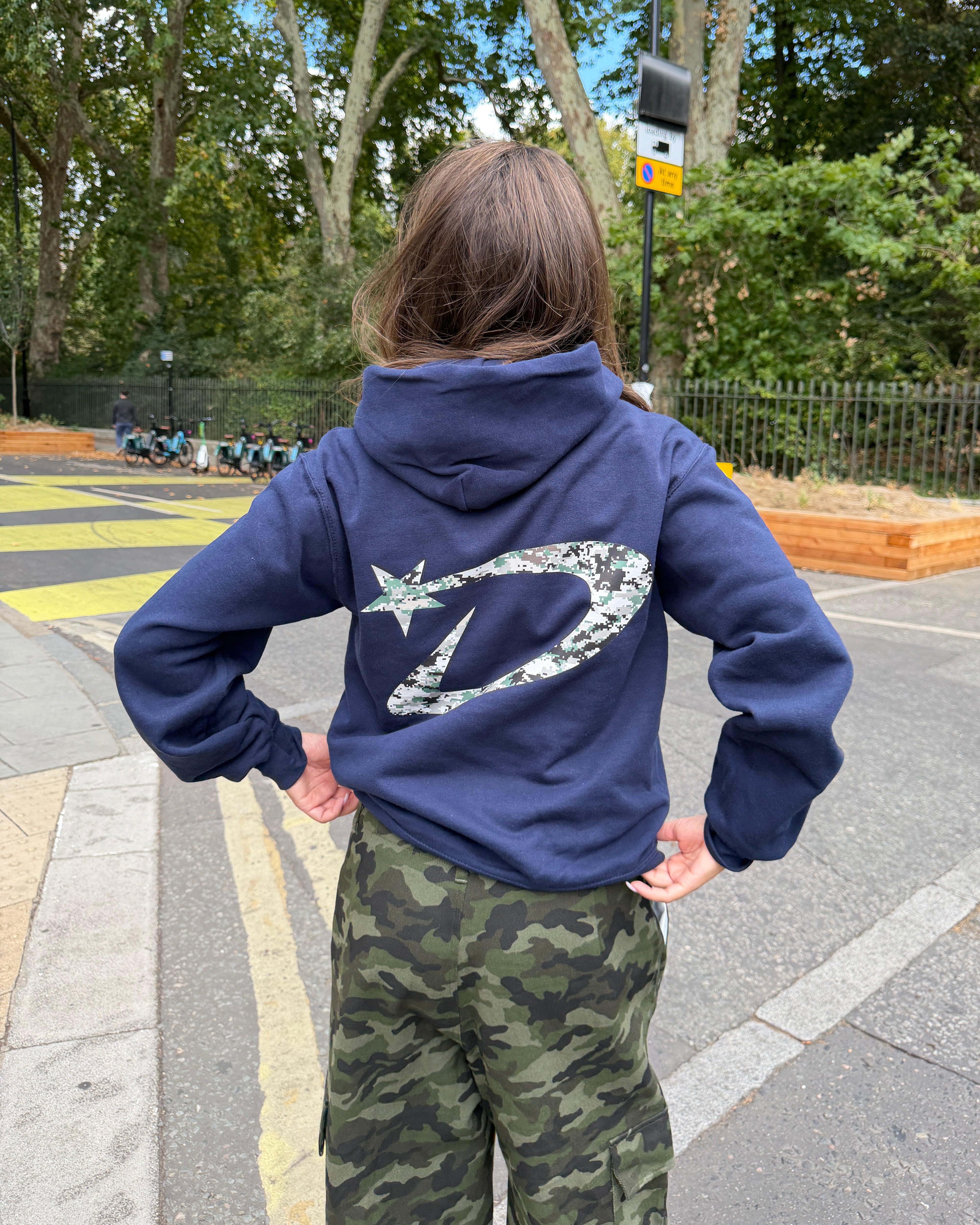 DANA HOODIE (back print) - NAVY
