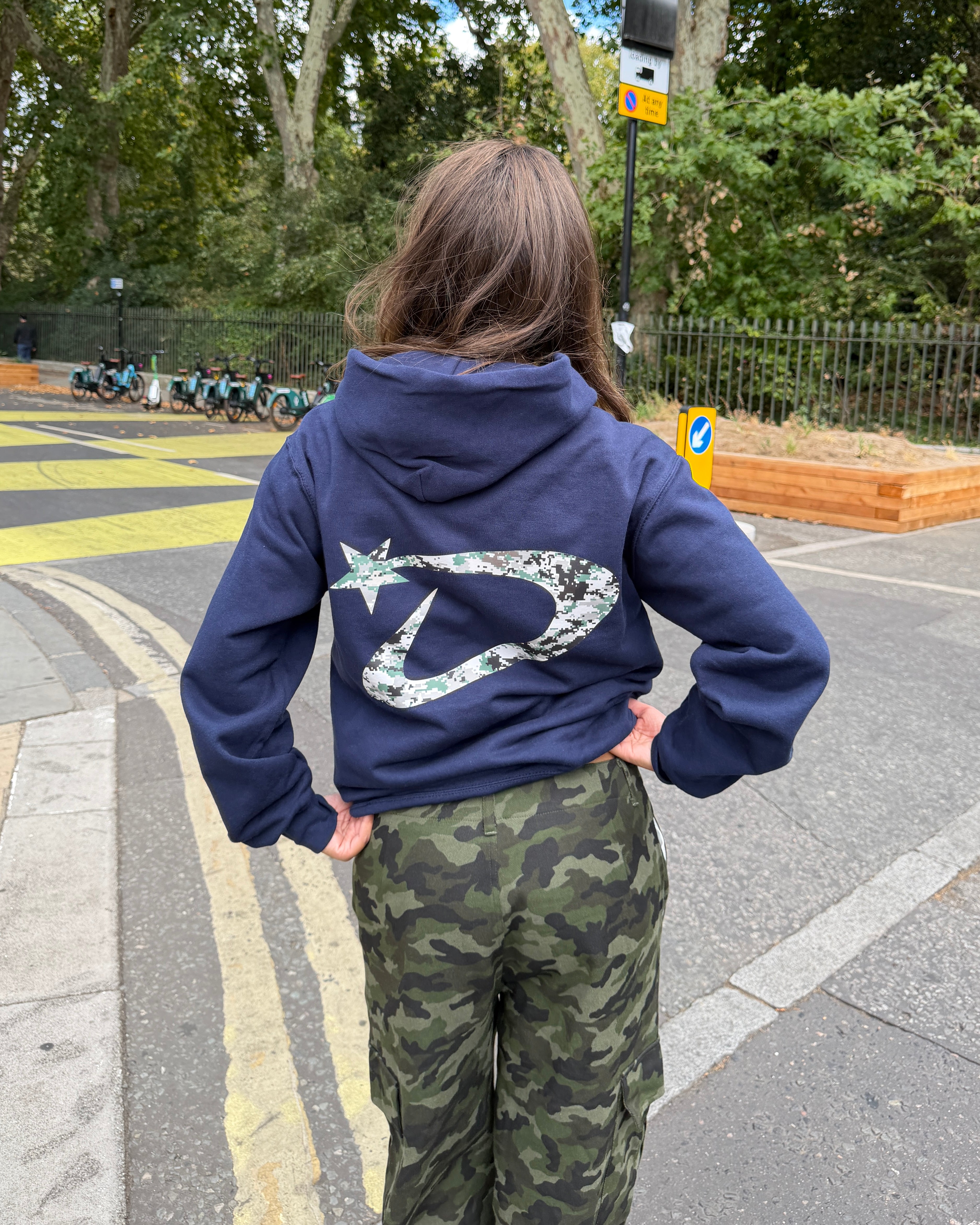 DANA HOODIE (back print) - NAVY