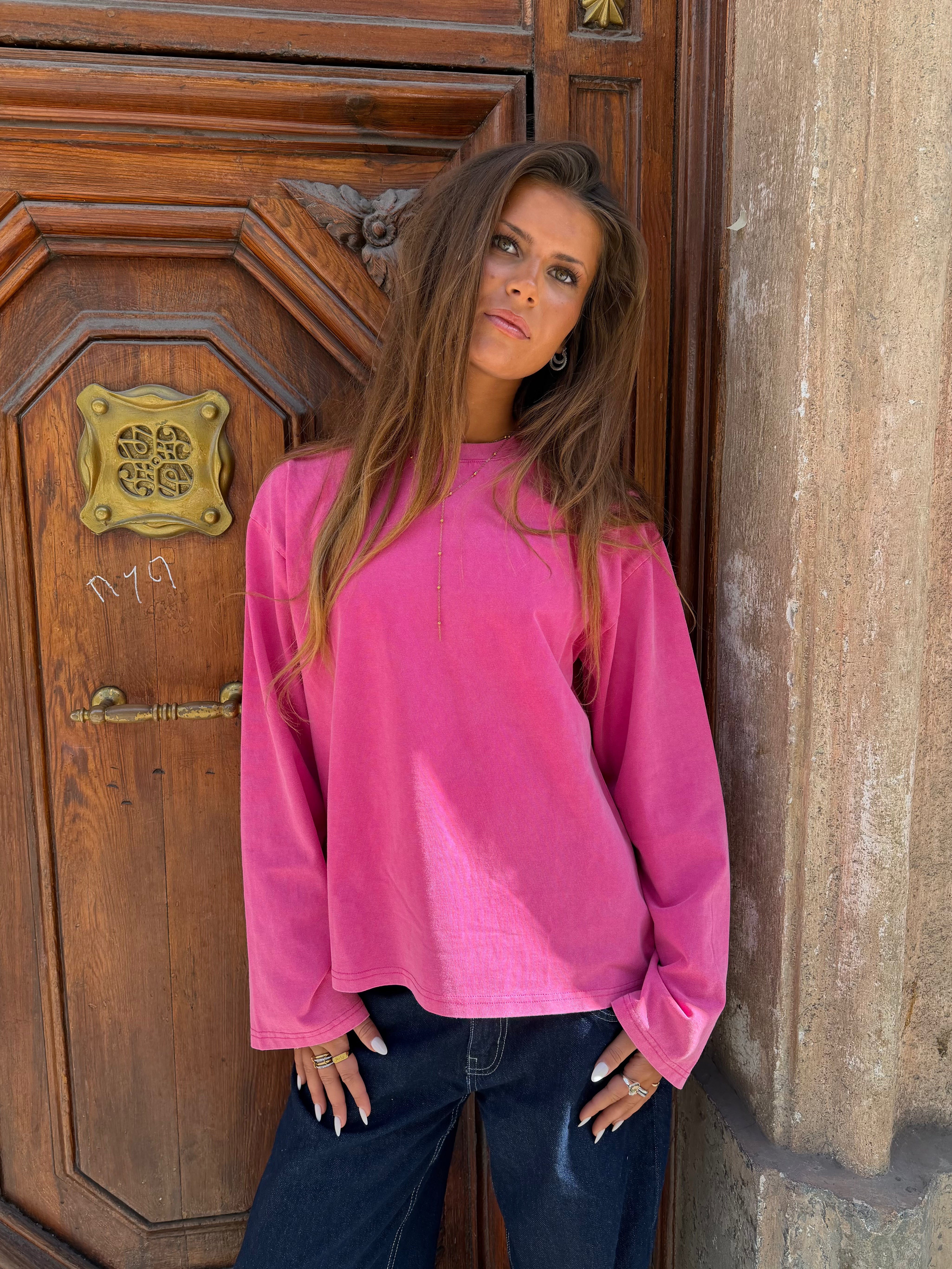 MYNTE WASHED TEE - PINK