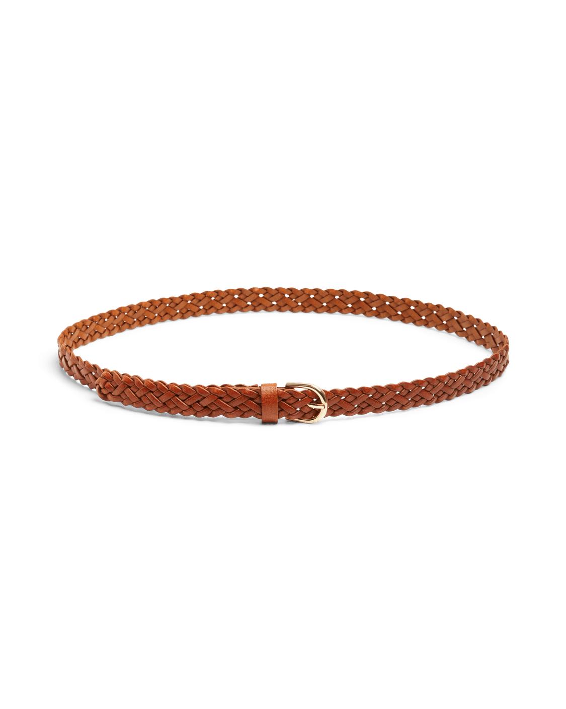 AVERY BRAIDED BELT - COGNAC