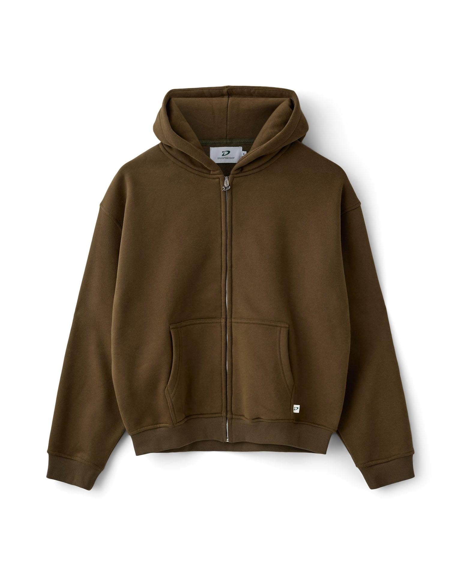 OVERSIZED ZIP HOODIE - ARMY