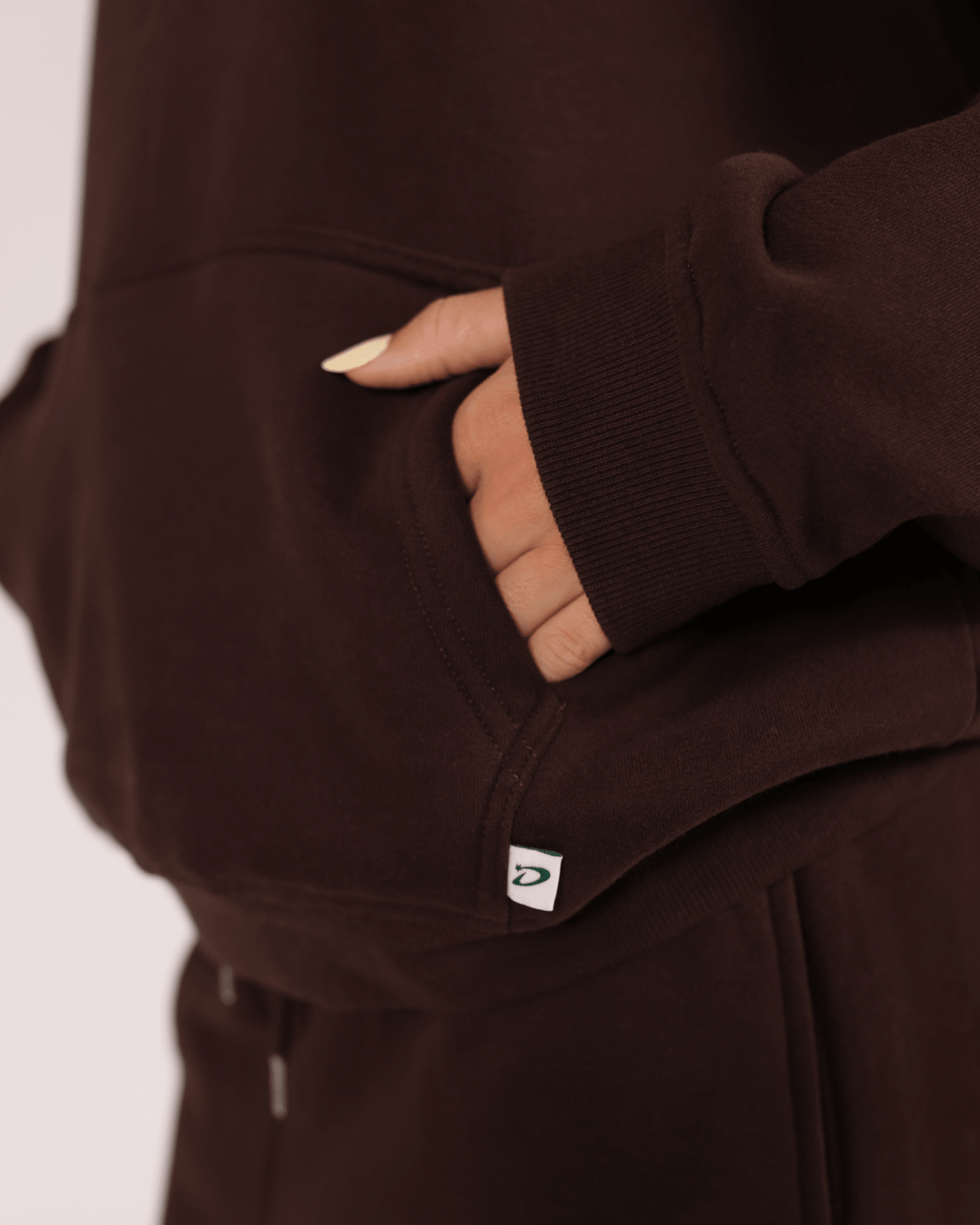OVERSIZED HOODIE - BROWN