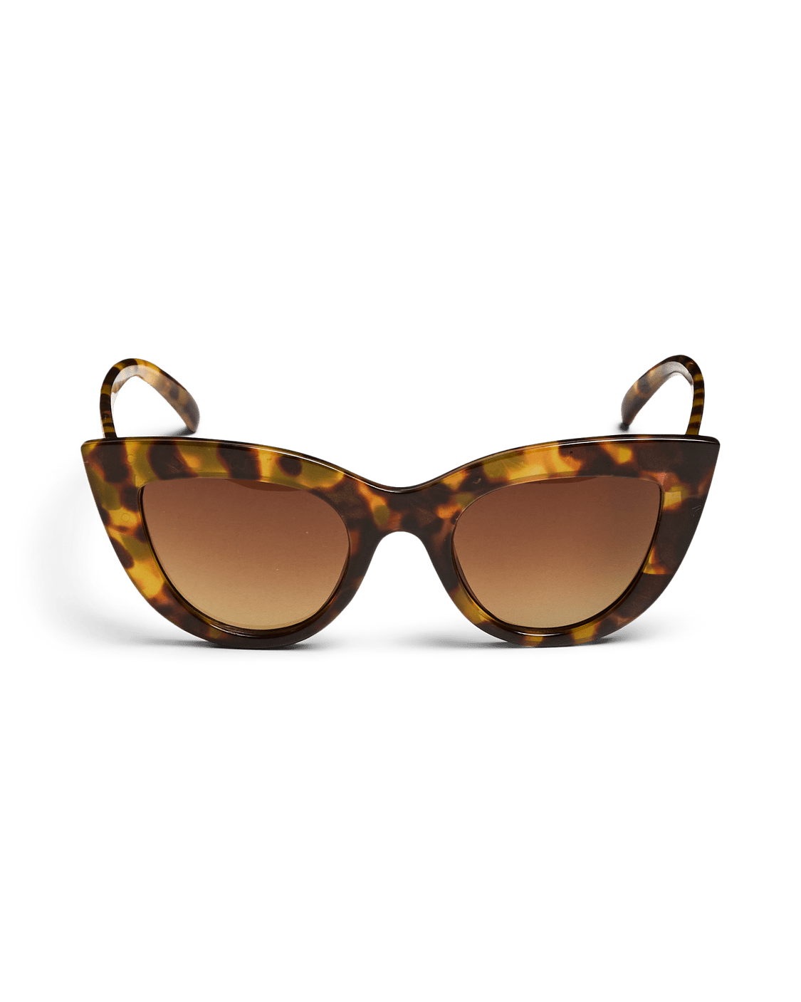 PIECES Donai cat-eye solbriller i skildpaddemønster med brune glas