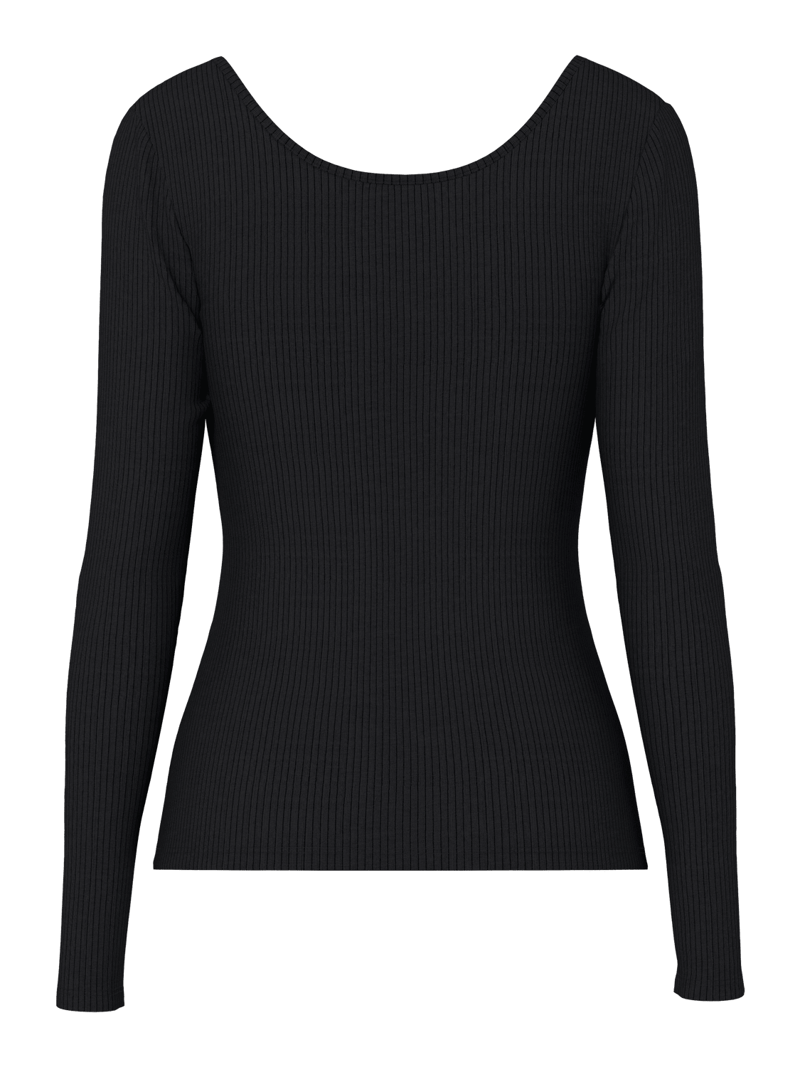 KITTE LONG SLEEVE TOP - BLACK