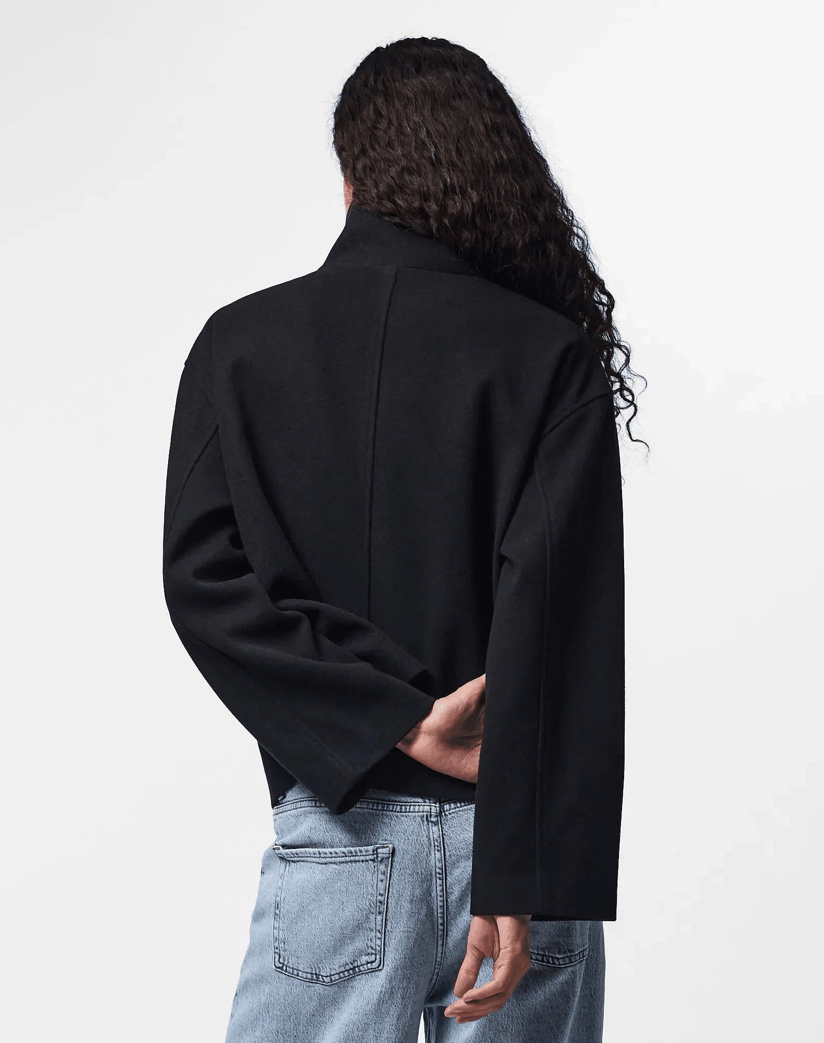 AGNES JAKKE - BLACK - Dinvintageshop