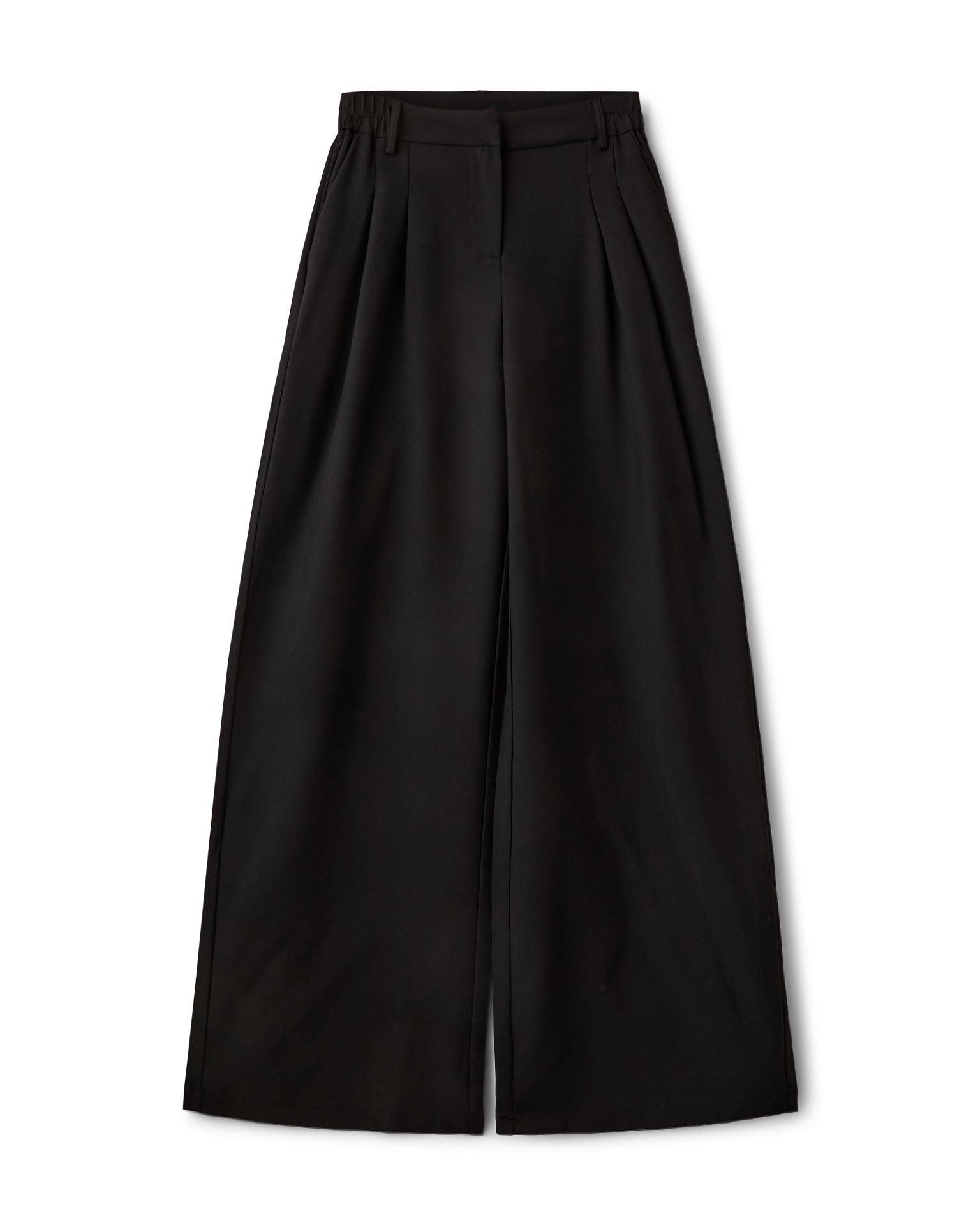 AIA BAGGY SUIT PANT - BLACK - Dinvintageshop